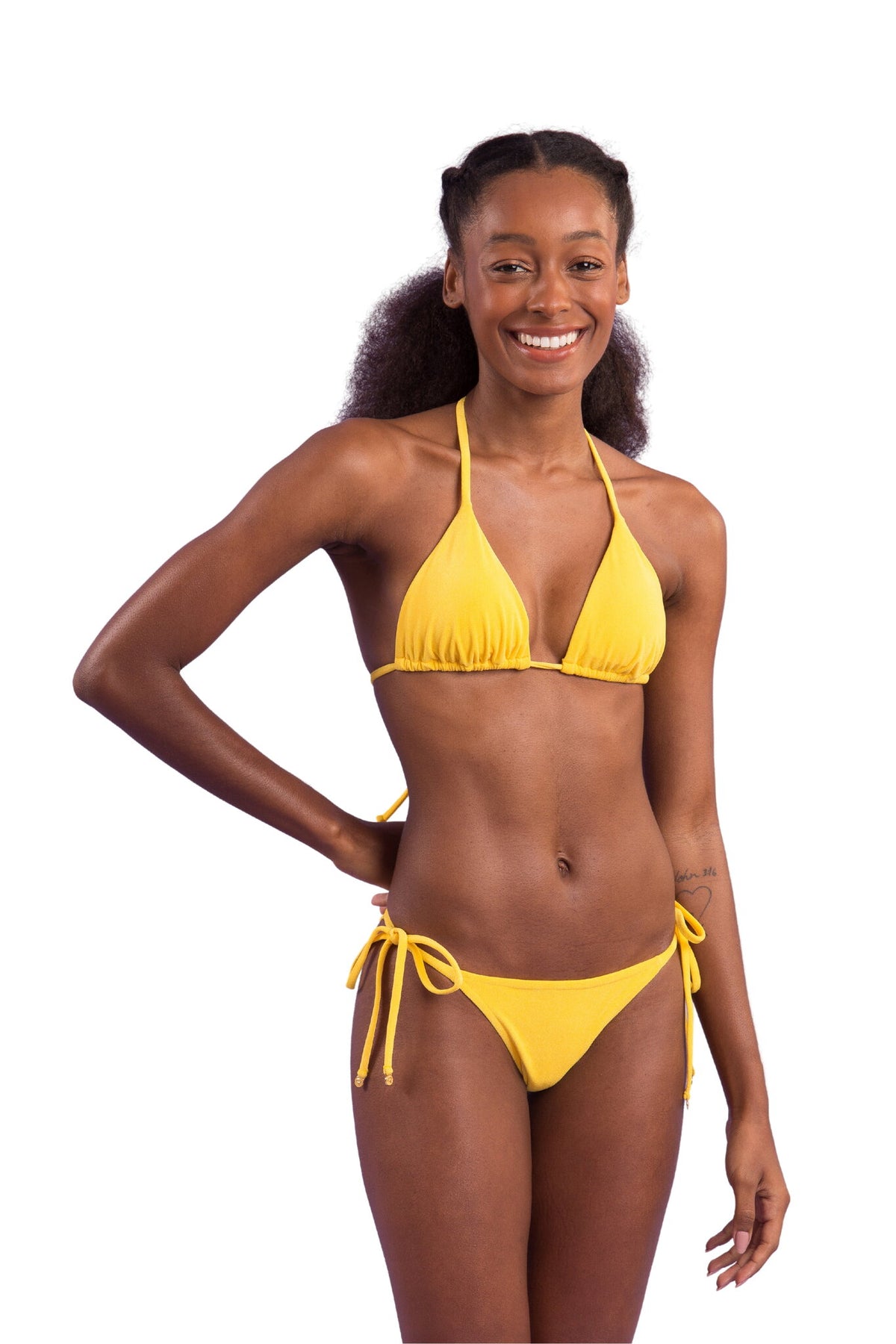 Image 04: Rio De Sol Bikini Bottoms Bottom Malibu-Yellow Cheeky-Tie