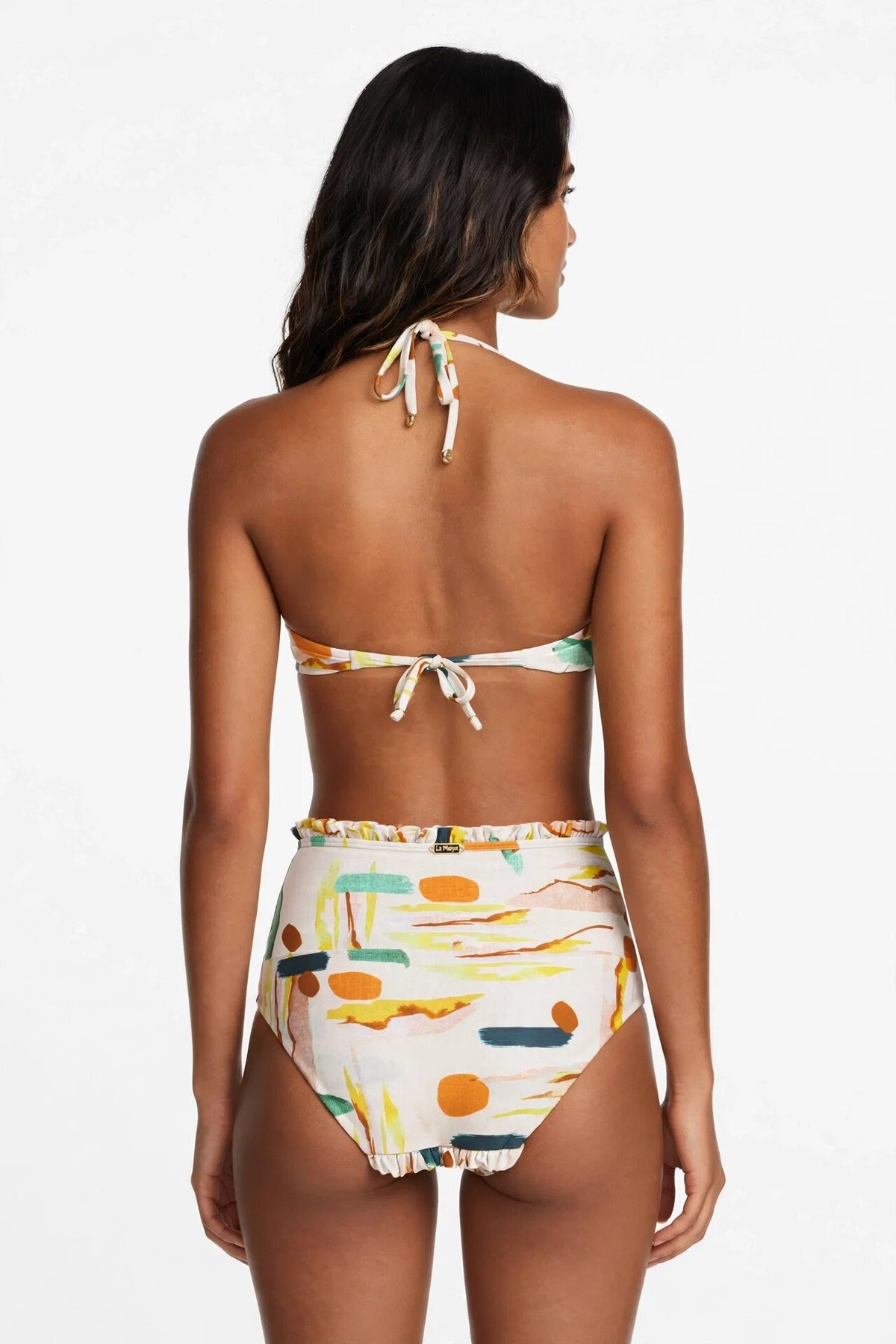 Model Back: La Playa Bikini Bottoms Bottom Hot Babado Paleta