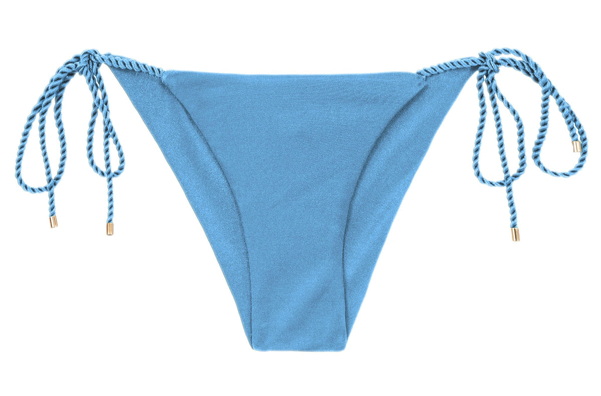 Product Front: Rio De Sol Bikini Bottoms Bottom Shimmer-Baltic-Sea Cheeky-Rope