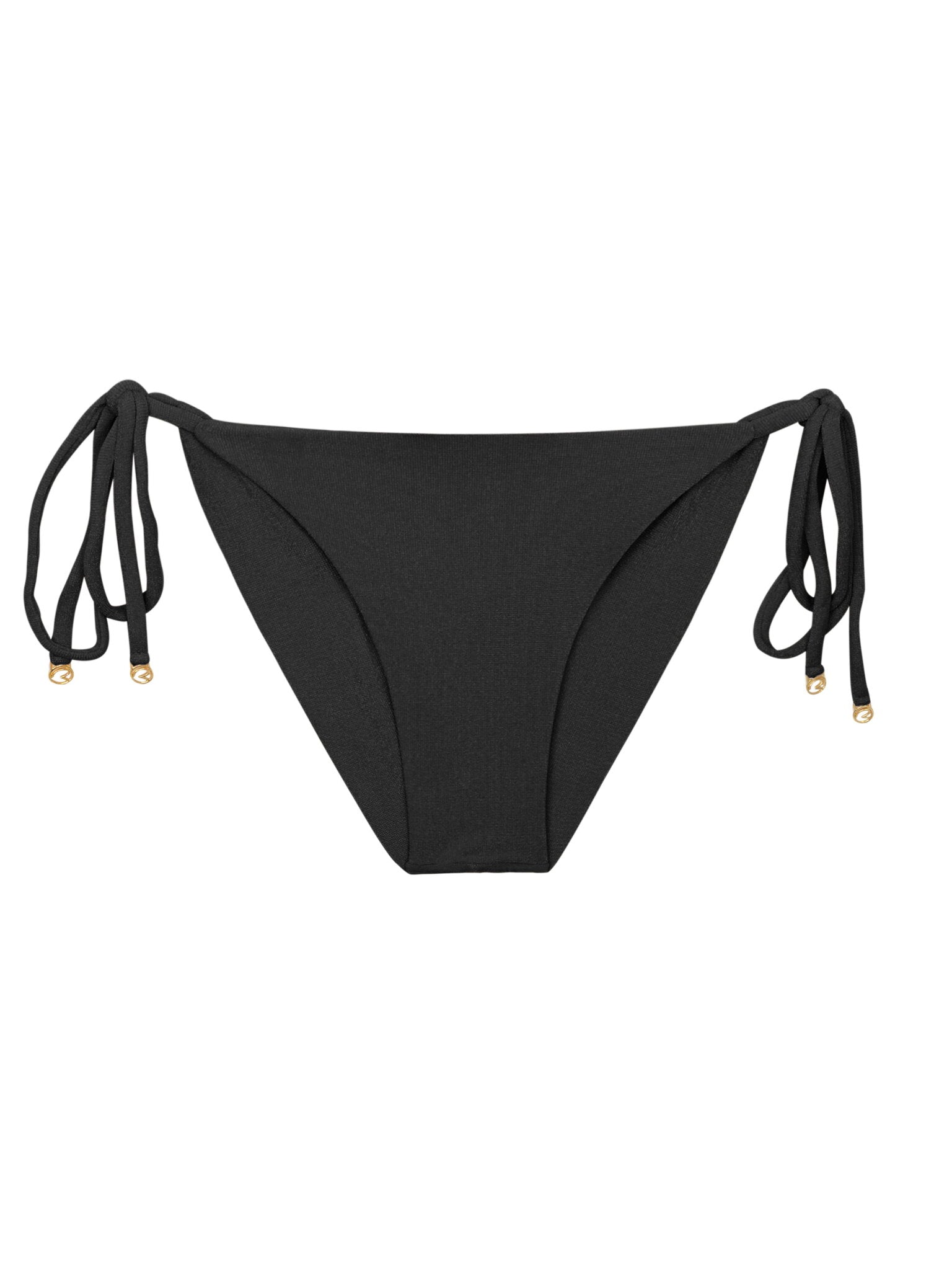 Product Front: Rio De Sol Bottom Bottom Malibu-Black Cheeky-Tie