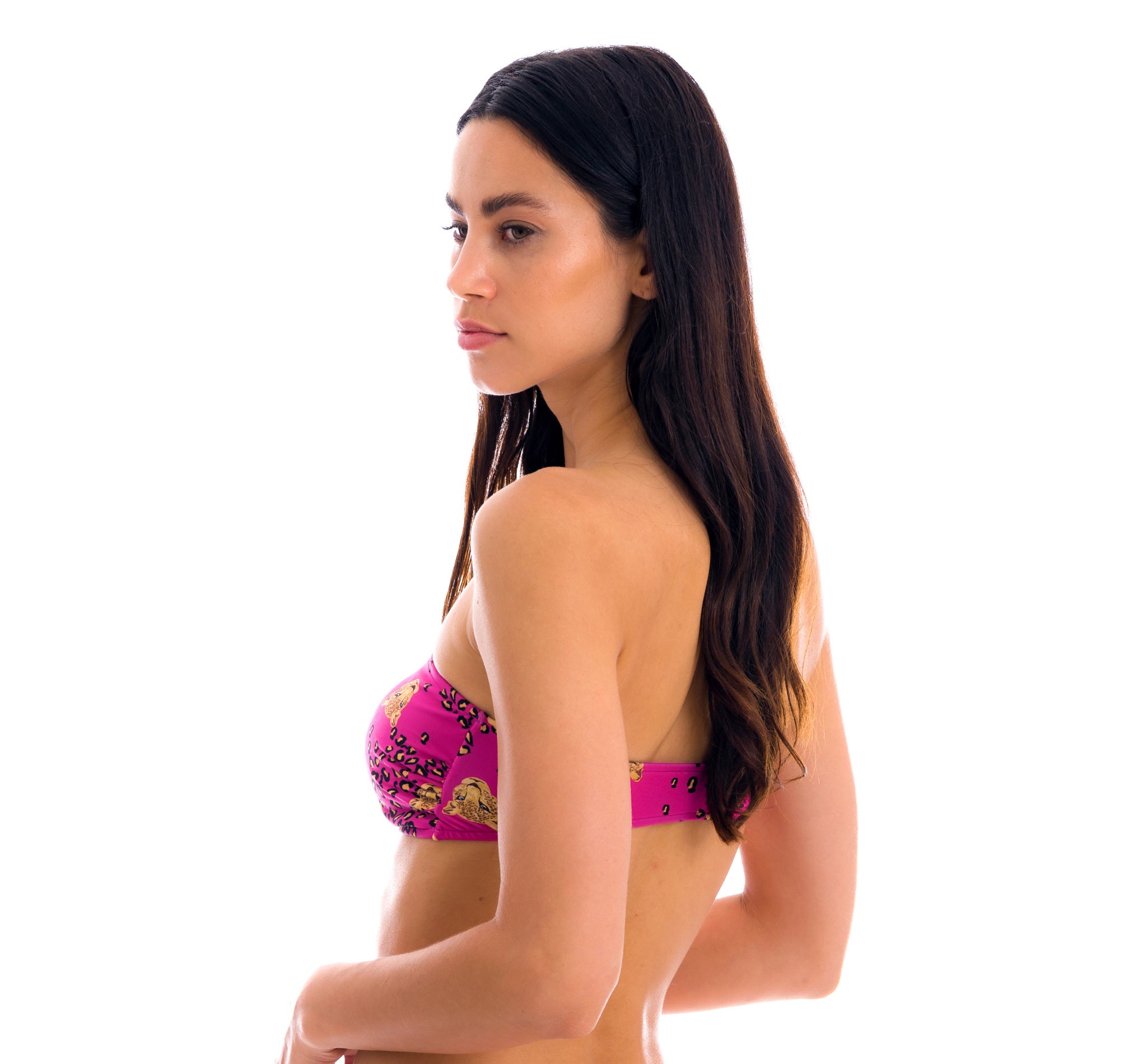 Image 08: Rio De Sol Top Top Roar-Pink Bandeau-Reto