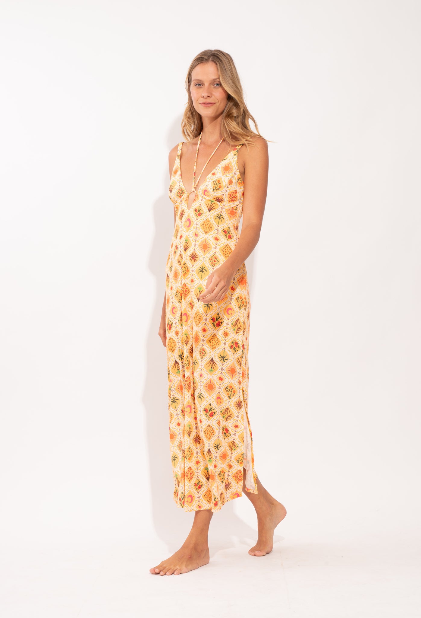 Image 02: Rio De Sol Maxi Dresses Mosaico Saida Yara