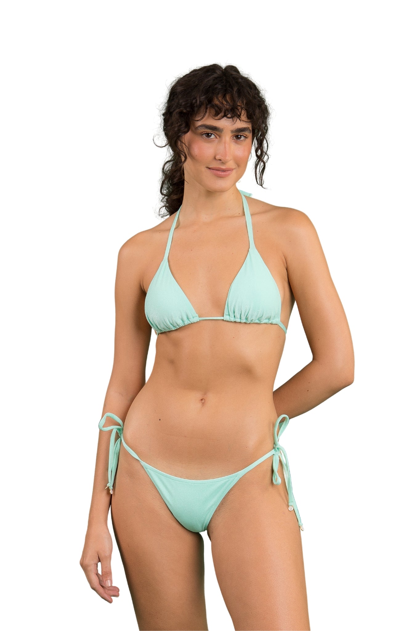 Model Front: Rio De Sol Bottom Bottom Malibu-Menta Cheeky-Tie