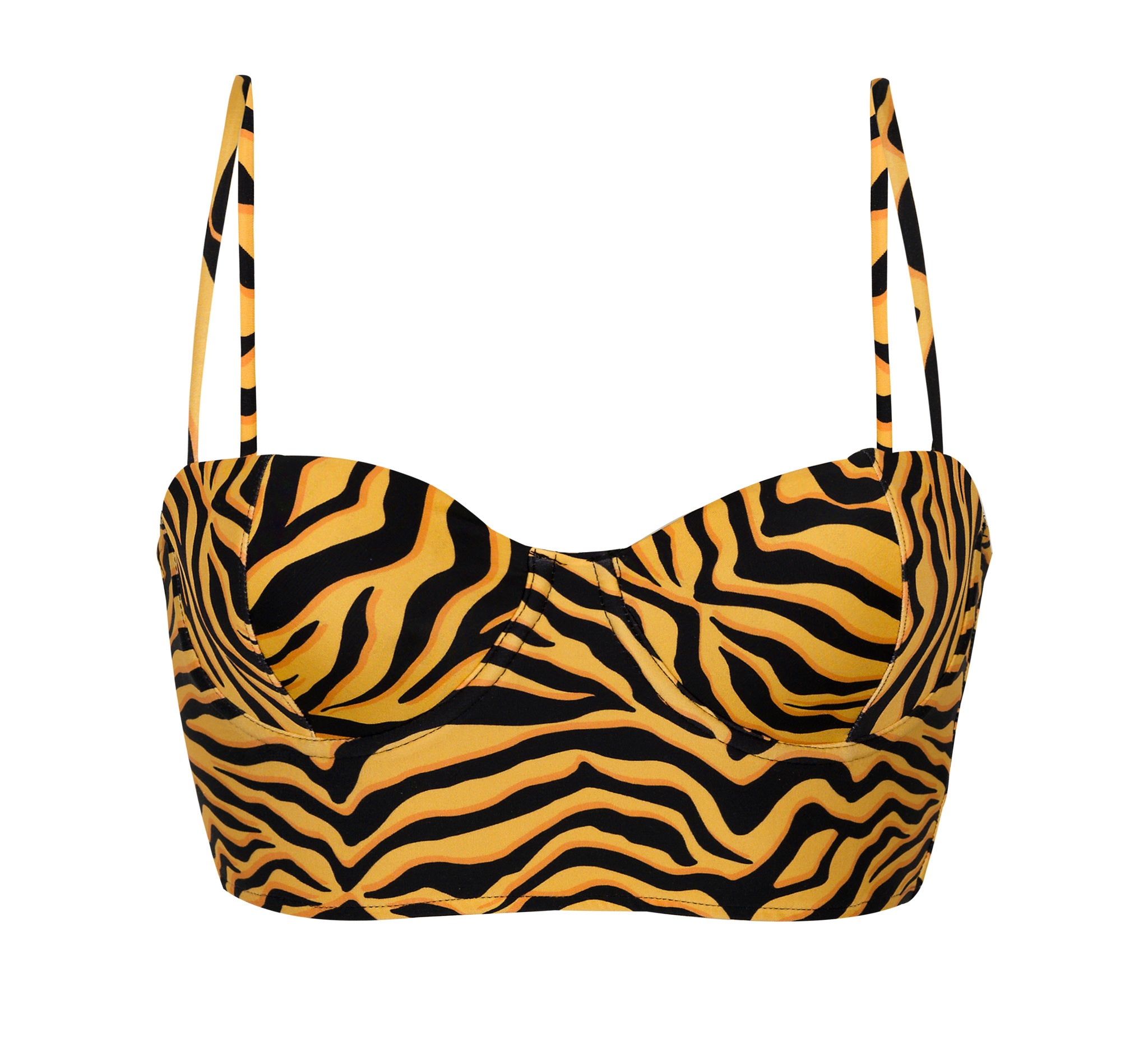Product Front: Rio De Sol Top Top Wild-Orange Balconet-Anna