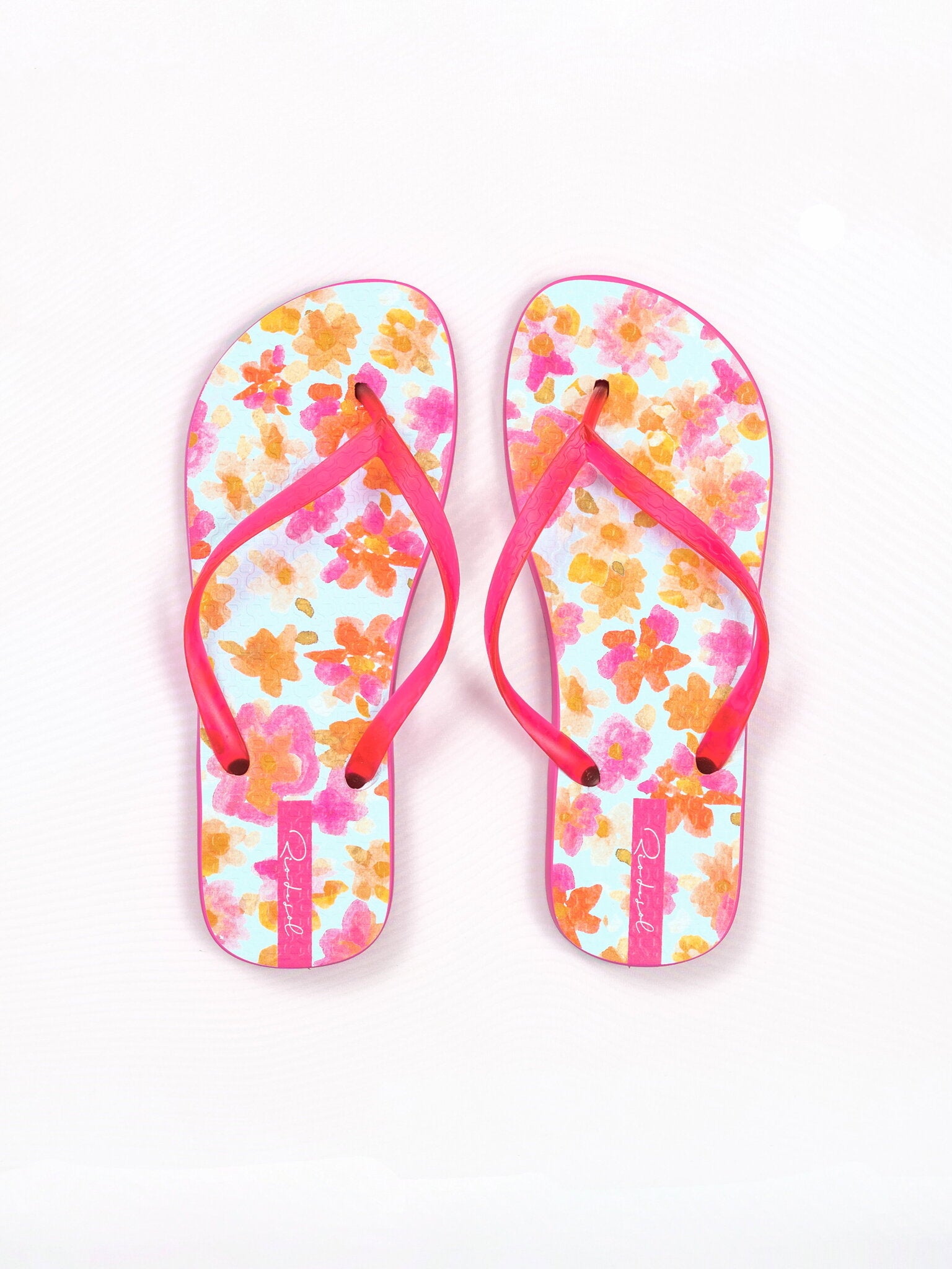 Product Front: Rio De Sol Flip-Flop Ditsy-Sky Slim