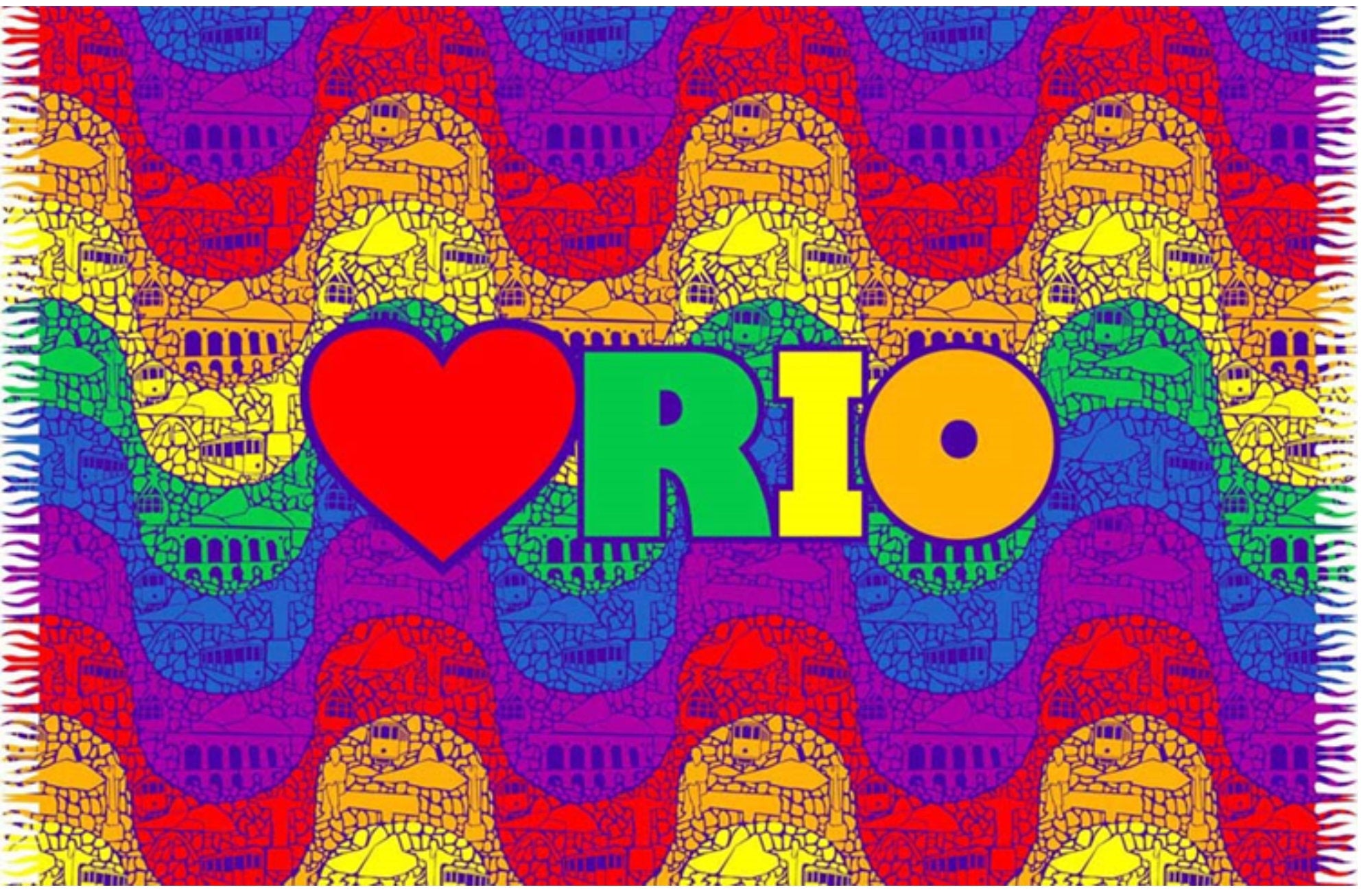 Product Front: Bali Blue Pareo Copacabana Arco Iris