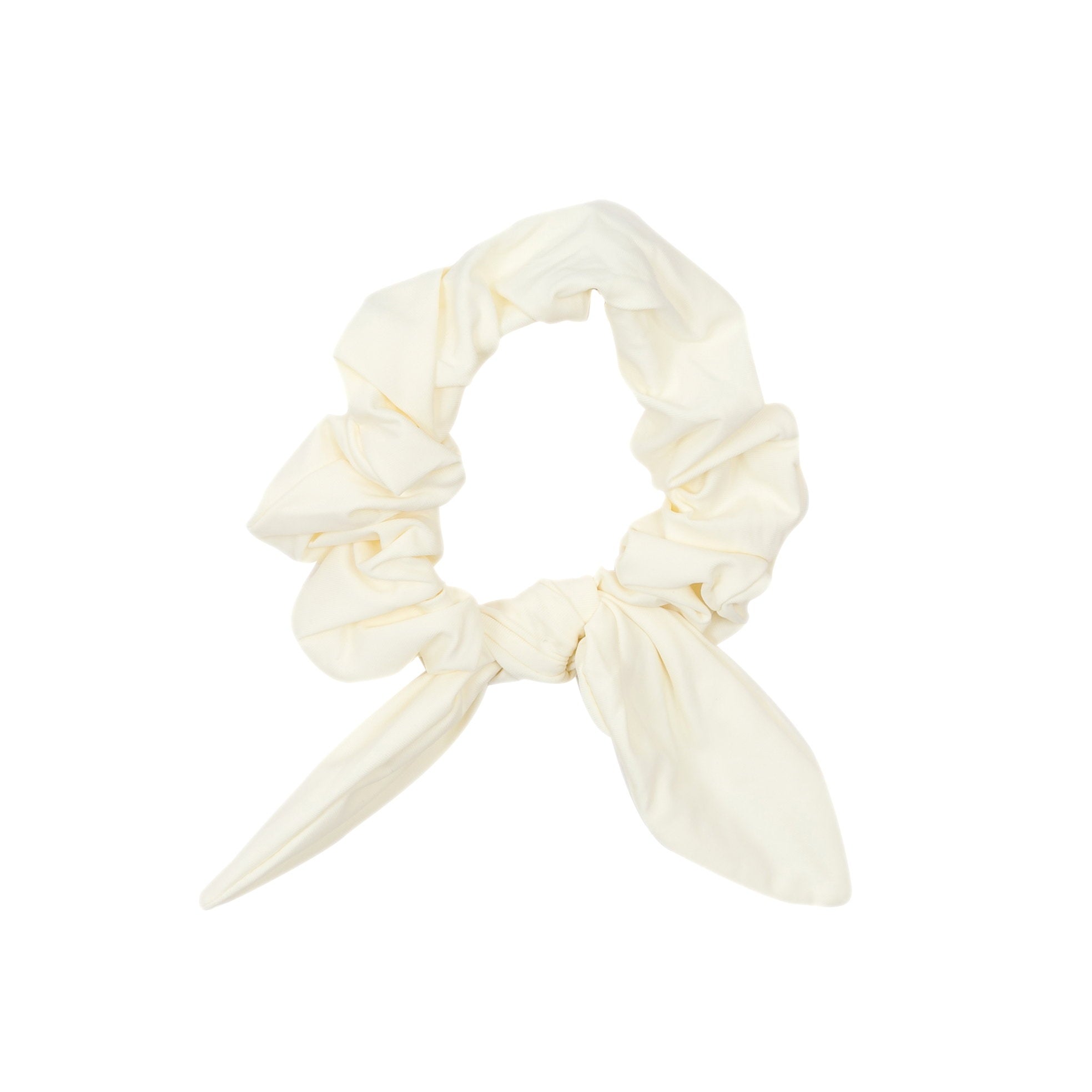 Product Front: Rio De Sol Hair Accessory Off-White Scrunchie