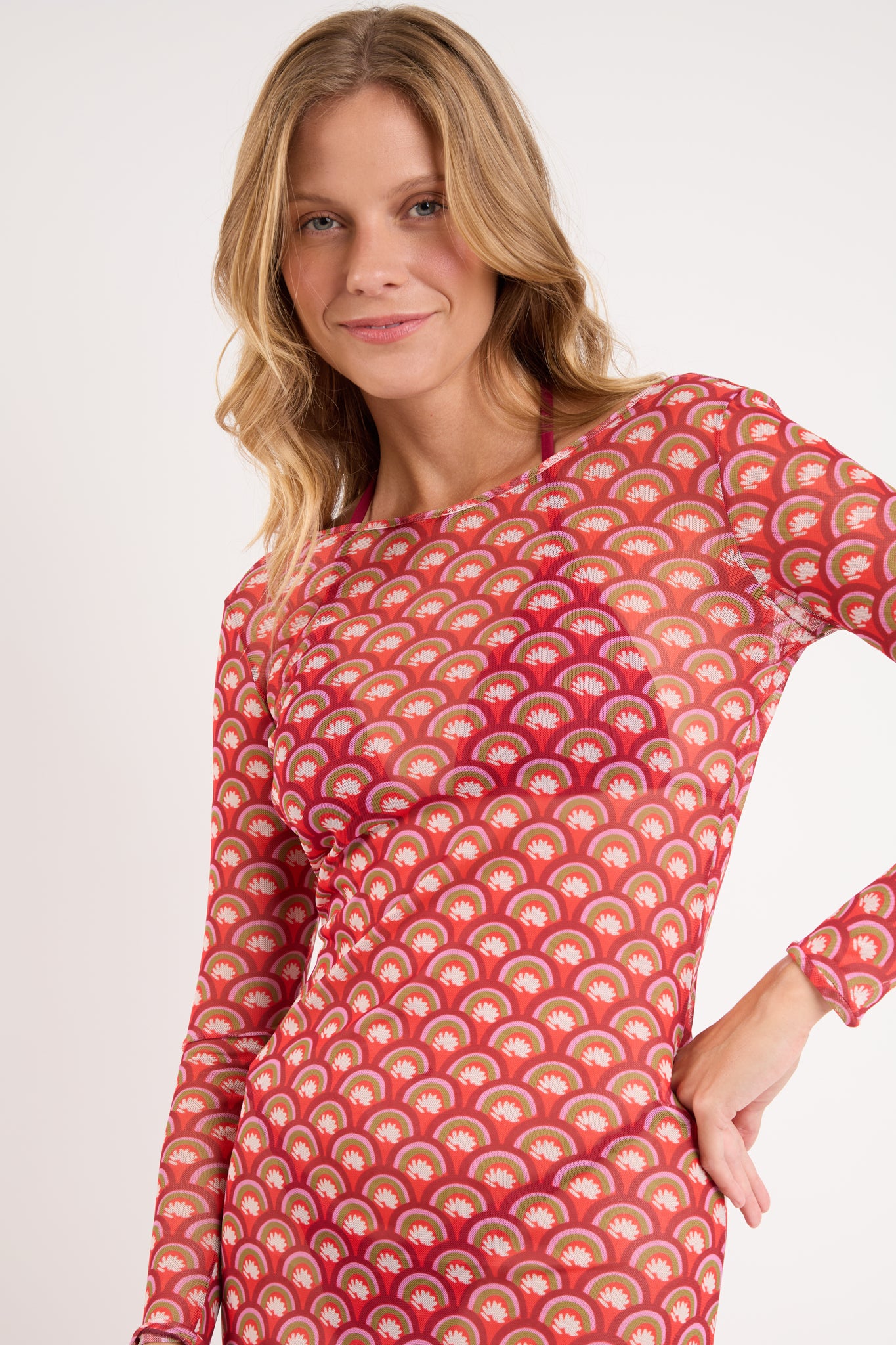 Image 08: Rio De Sol Maxi Dresses Floral-Scales Dress Lucy