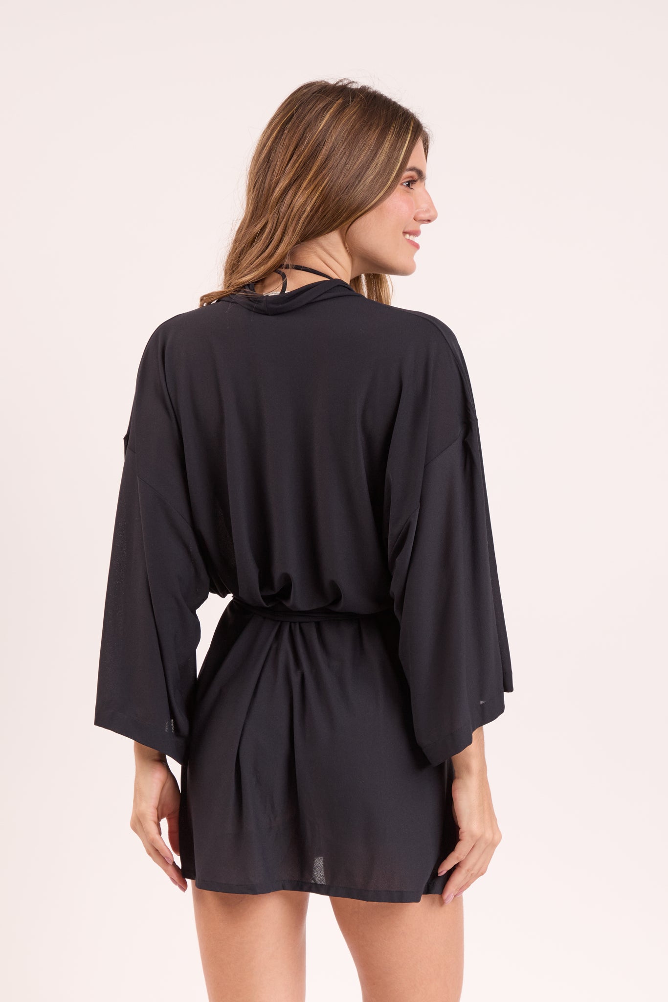 Image 08: Rio De Sol Kaftans / Cover Ups Black Kimono