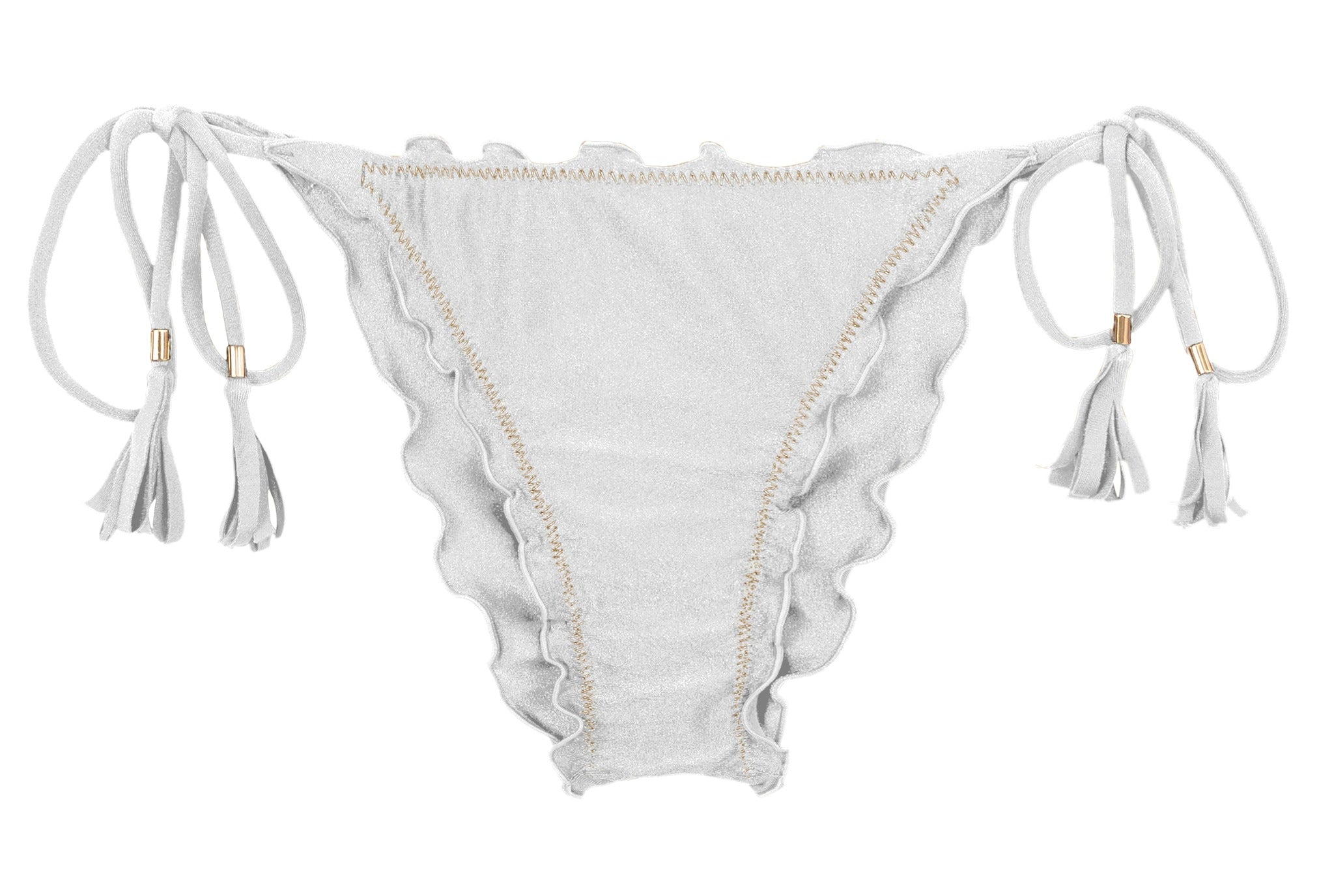 Product Front: Rio De Sol Bottom Bottom Shimmer-White Frufru