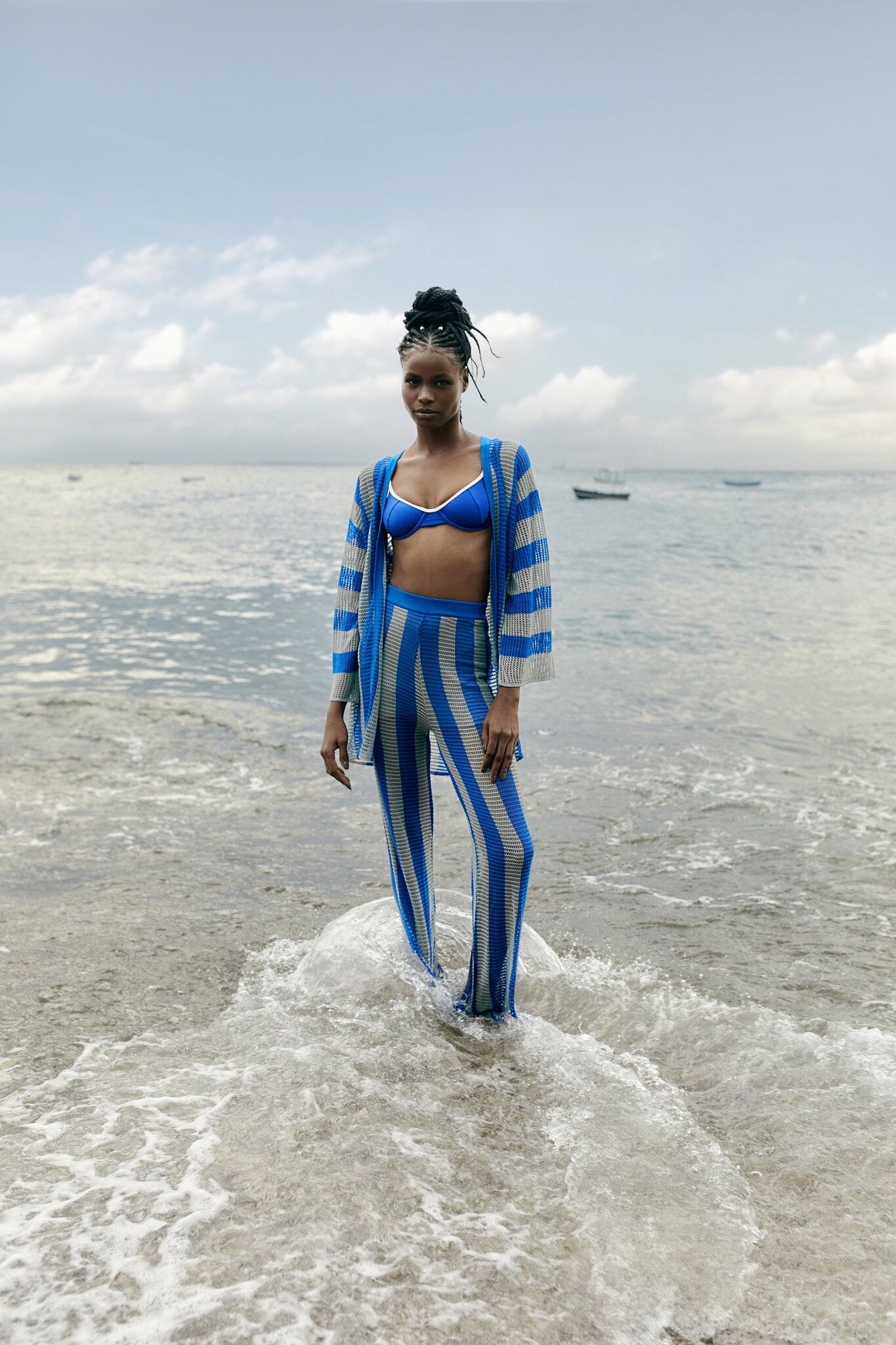 Image 08: Blueman Beach Trousers Calca Tricot Listras