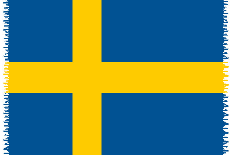 Product Front: Bali Blue Pareo Canga Swedish National Flag