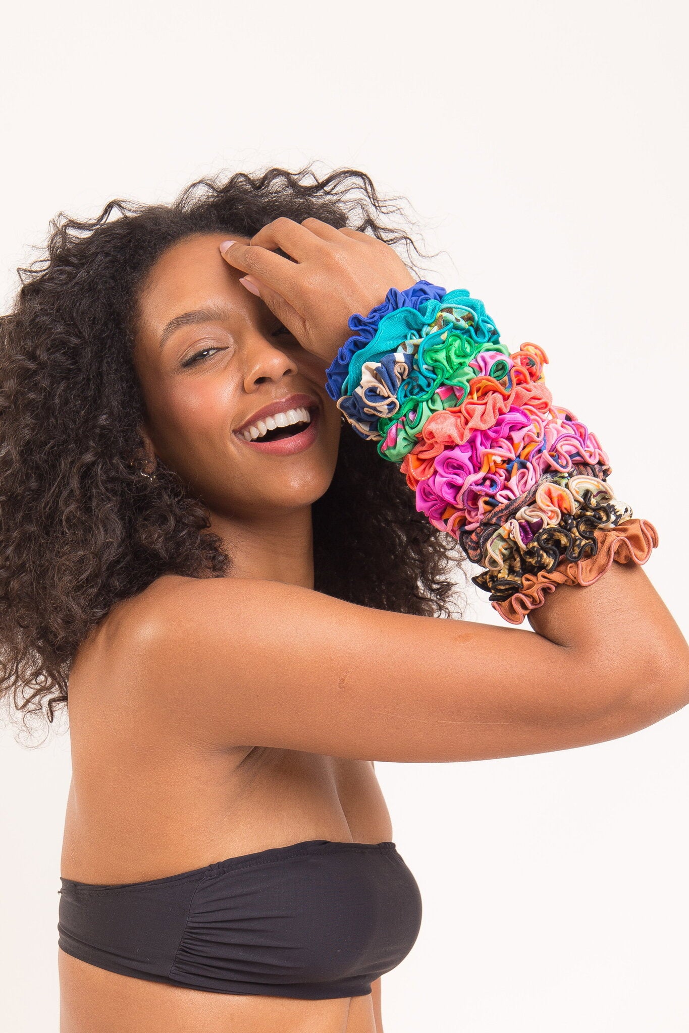 Image 03: Rio De Sol Hair Accessory Malibu-Atol Scrunchie