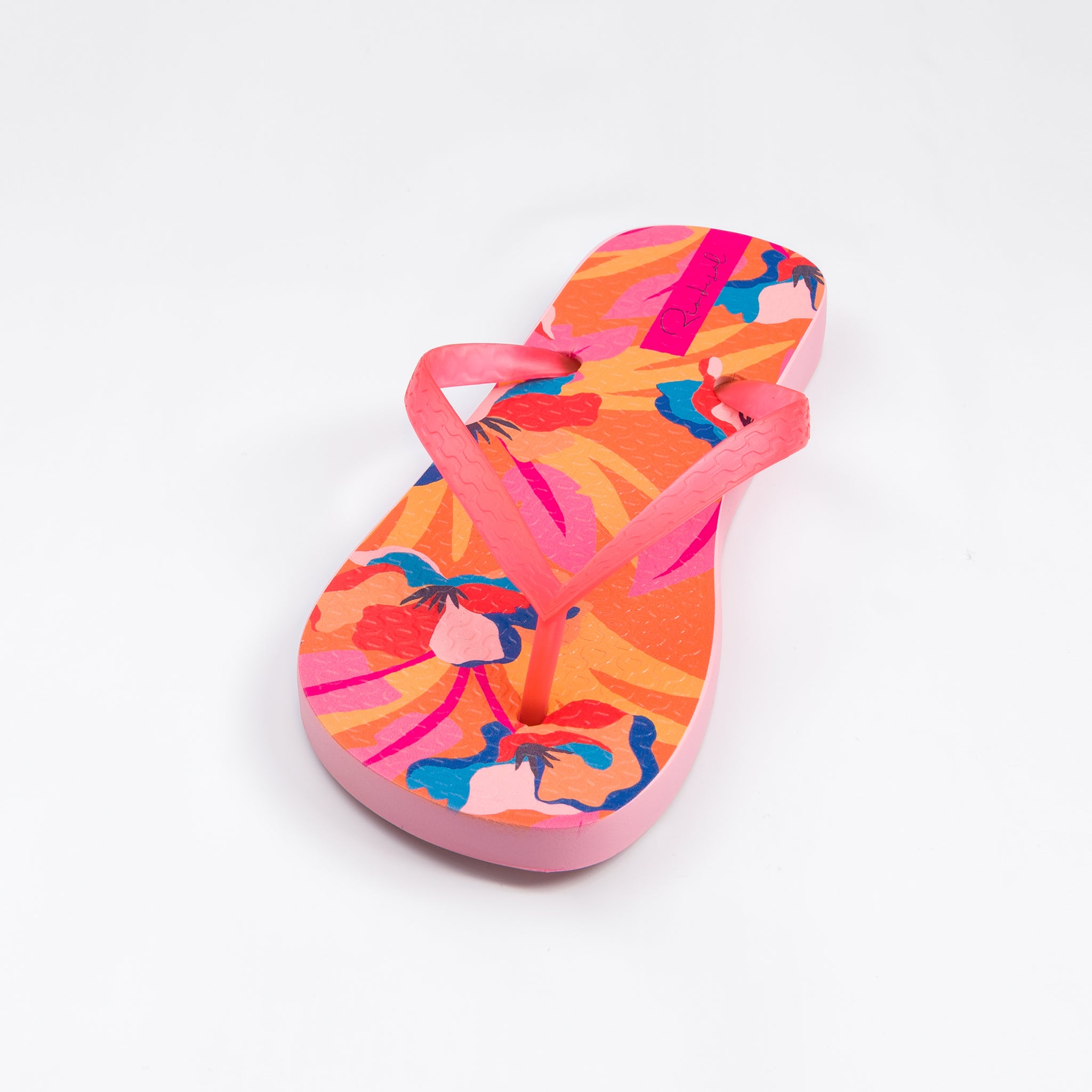 Image 05: Rio De Sol Flip-Flop Orange Bloom Slim