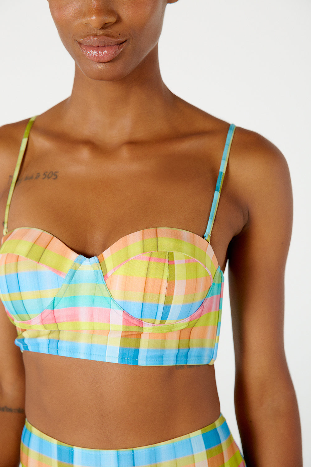 Image 07: Blueman Two Piece Swimwear Laise Hot Xadrez Candy