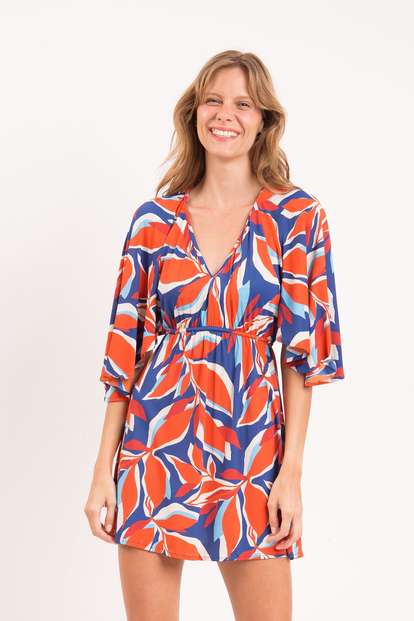 Image 11: Rio De Sol Mini Dress Leaves Mini Dress
