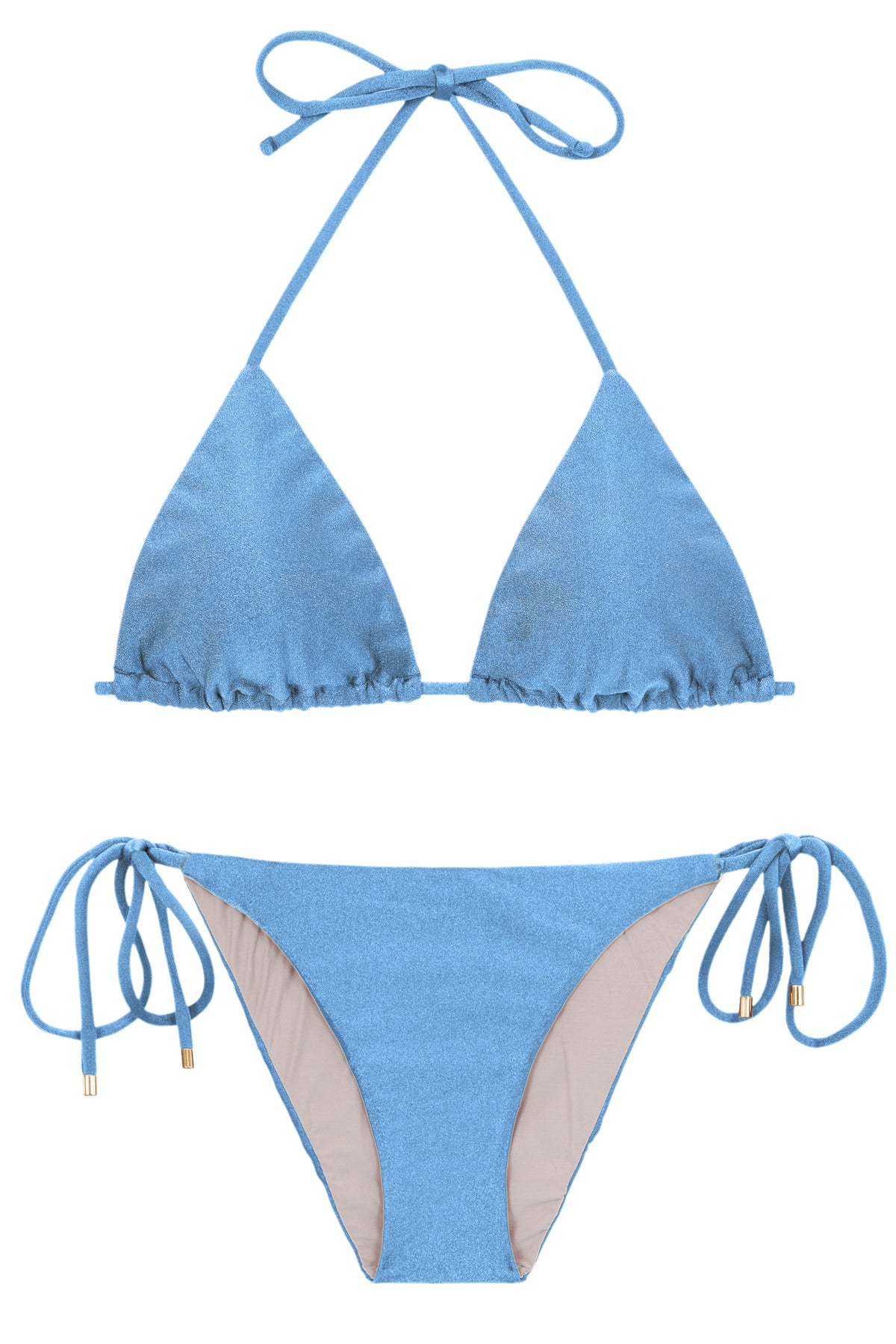 Product Front: Rio De Sol Two Piece Swimwear Set Shimmer-Baltic-Sea Tri-Inv Ibiza-Comfy