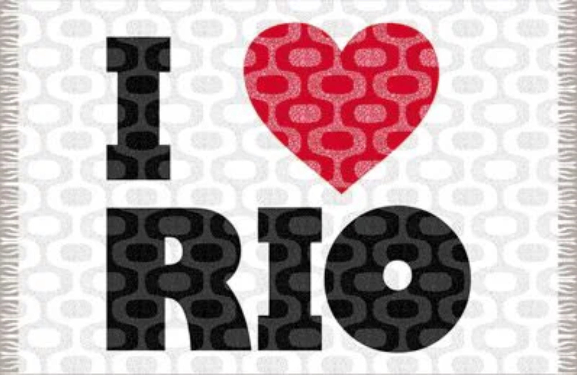 Product Front: Bali Blue Pareo Canga Ipanema Love Rio