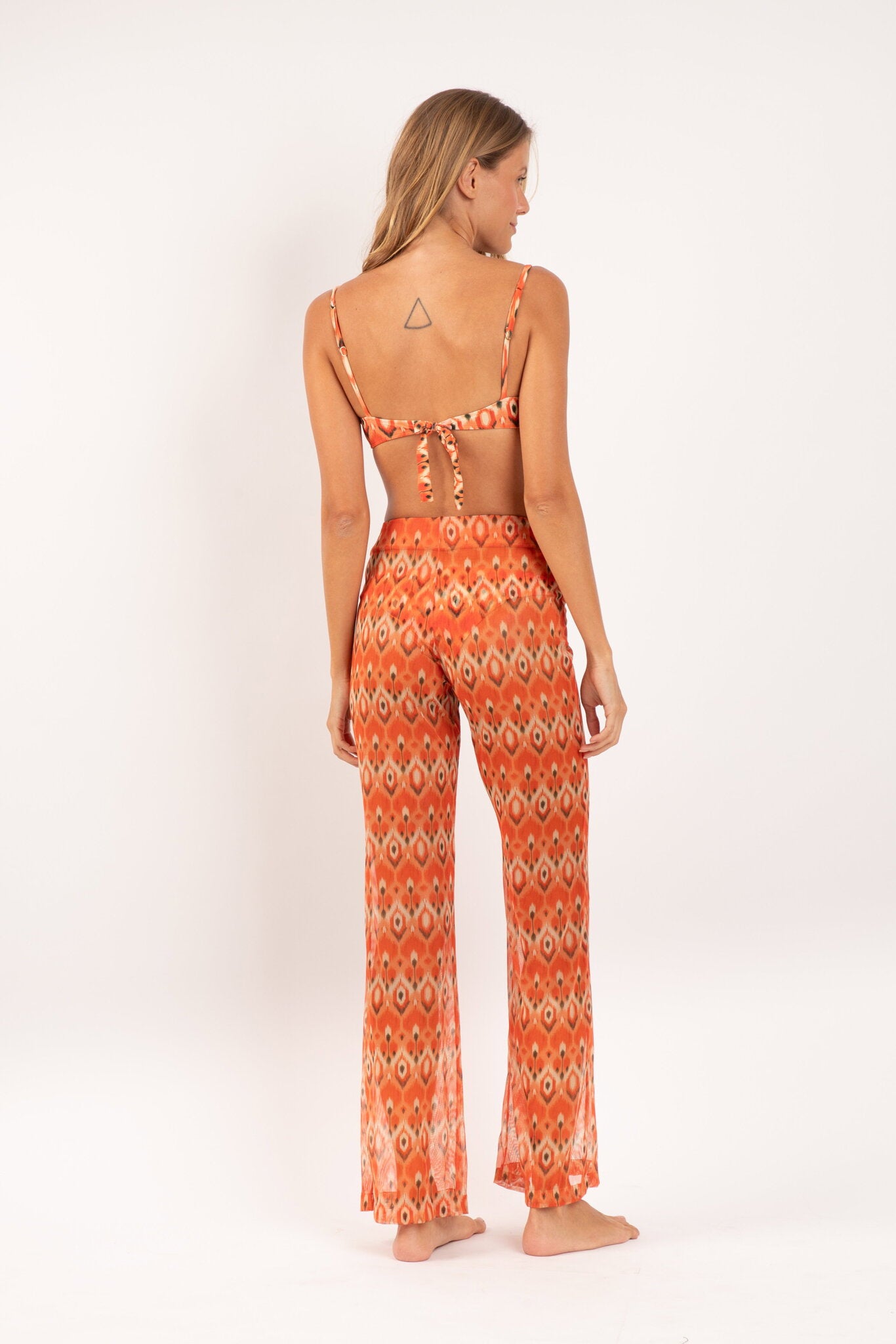 Model Back: Rio De Sol Beach Trousers Maracai Pants Lana
