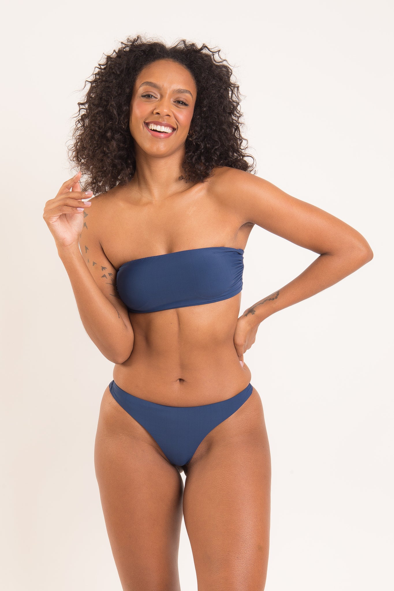 Image 09: Rio De Sol Top Top Navy Bandeau-Reto