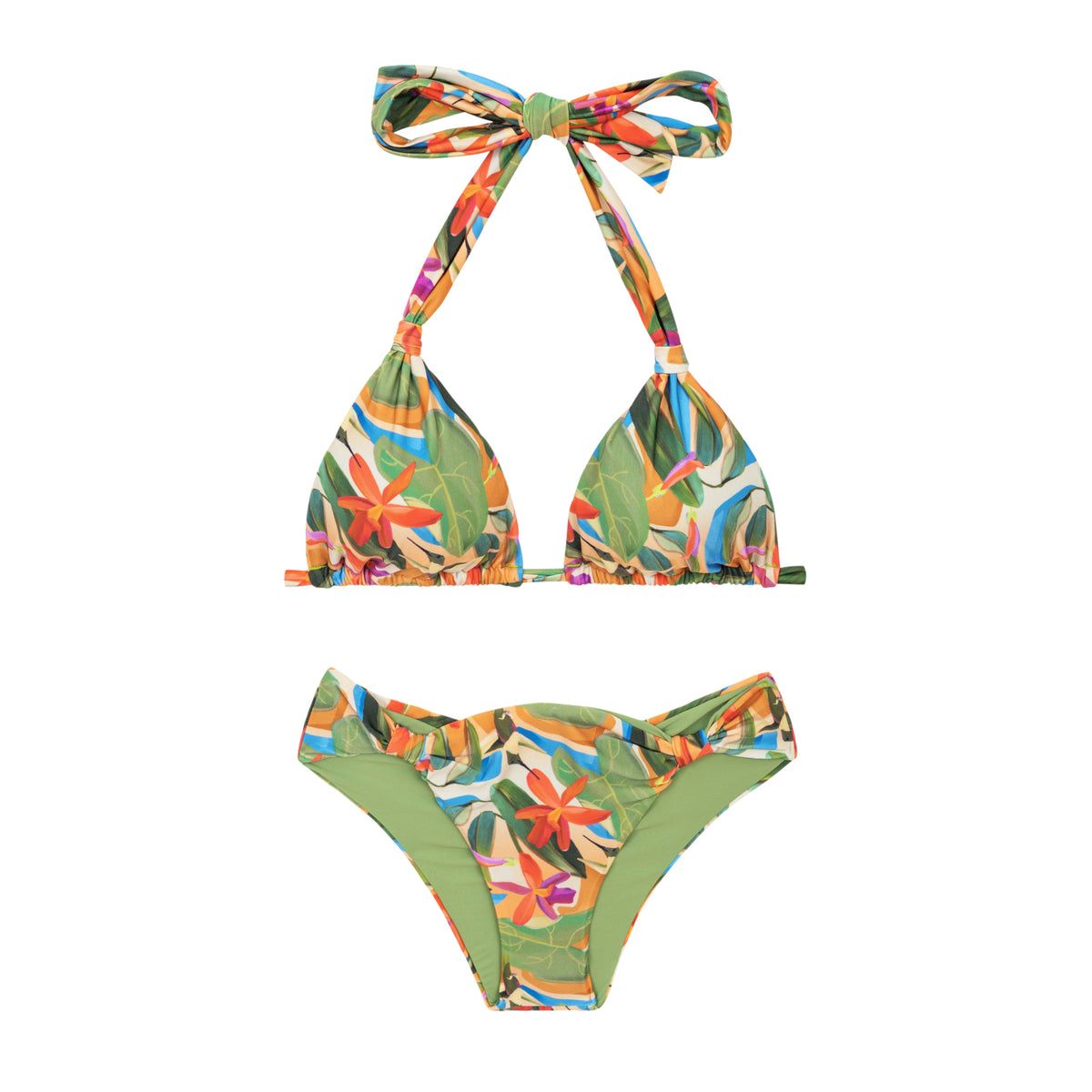 Product Front: Rio De Sol Two Piece Swimwear Set Tropical Mel
