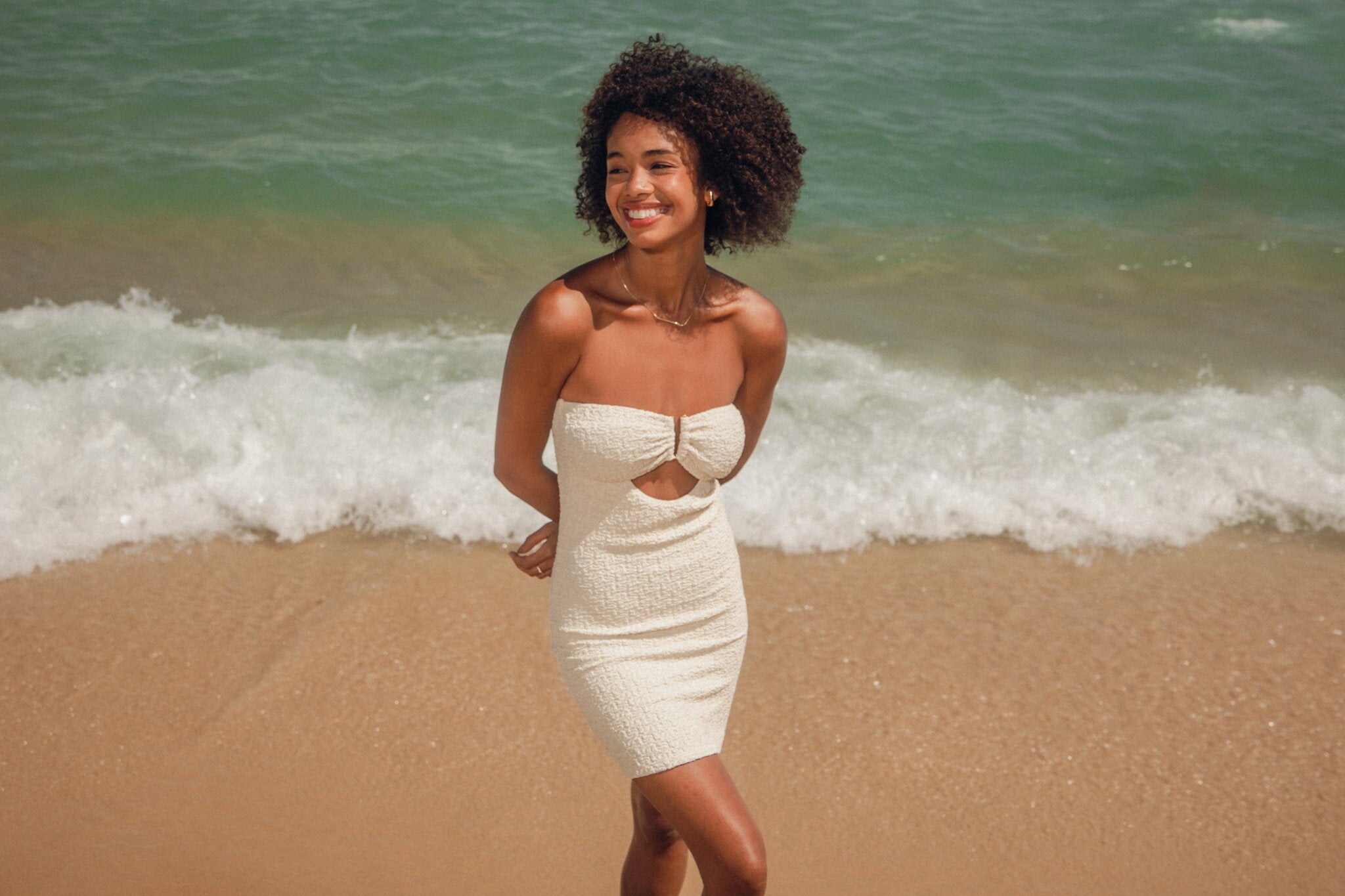 Image 13: Rio De Sol Mini Dress Brisa-Offwhite Sara Dress
