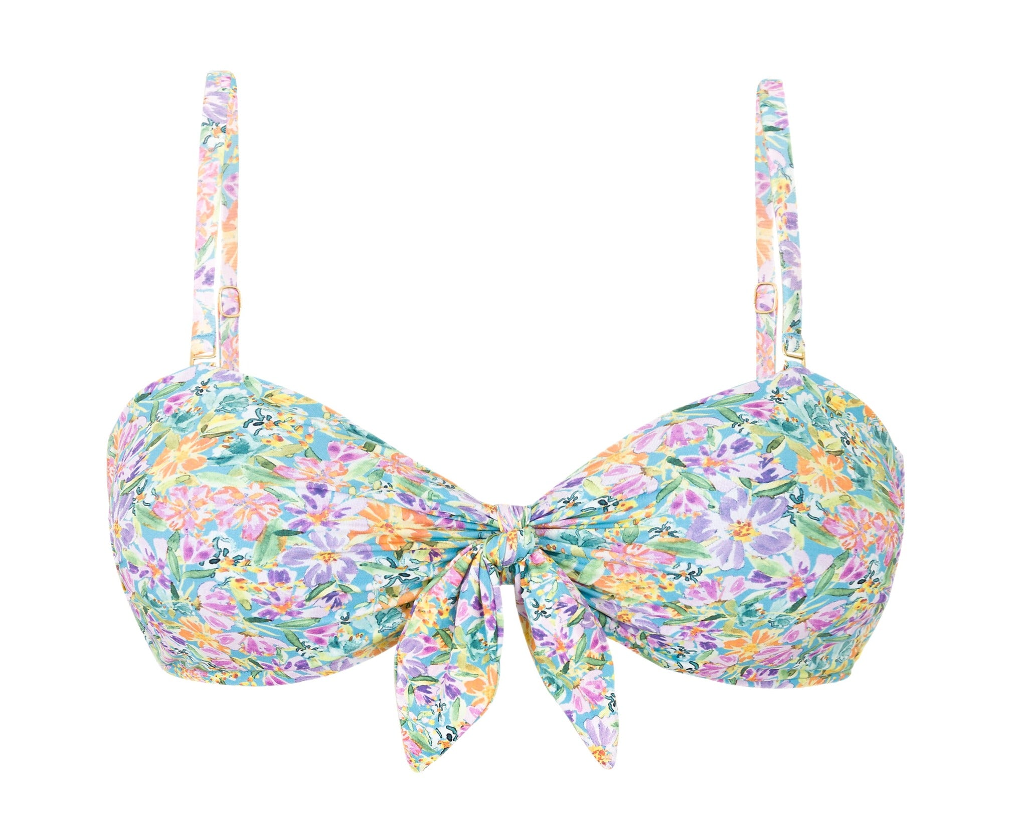 Product Front: Rio De Sol Top Top Tiny-Garden Bandeau-Knot