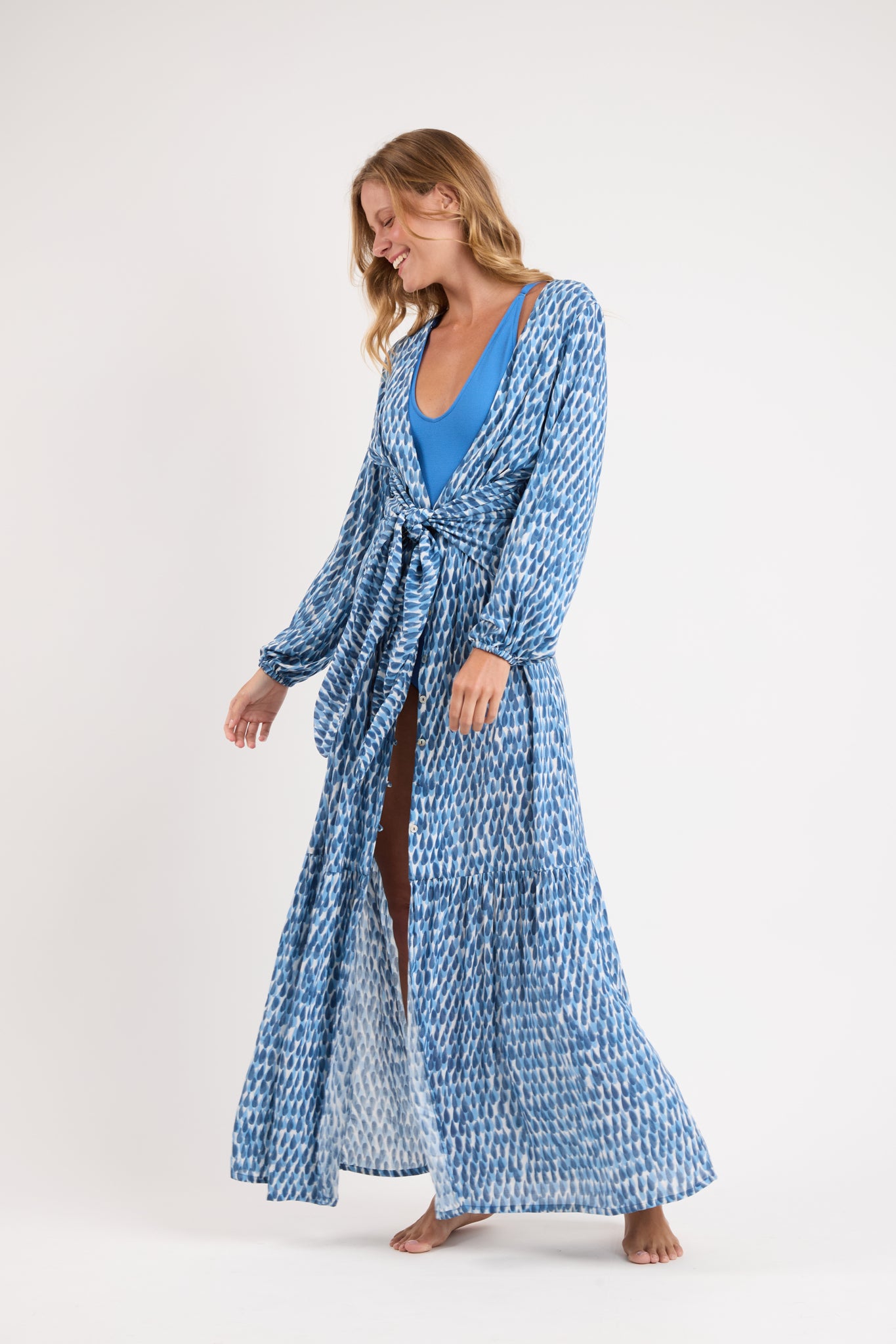 Image 02: Rio De Sol Maxi Dresses Chuva Long Dress Verona