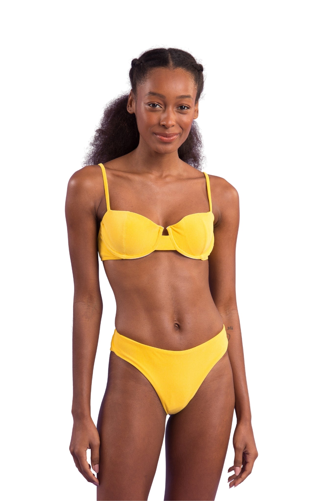Image 04: Rio De Sol Top Top Malibu-Yellow Balconet