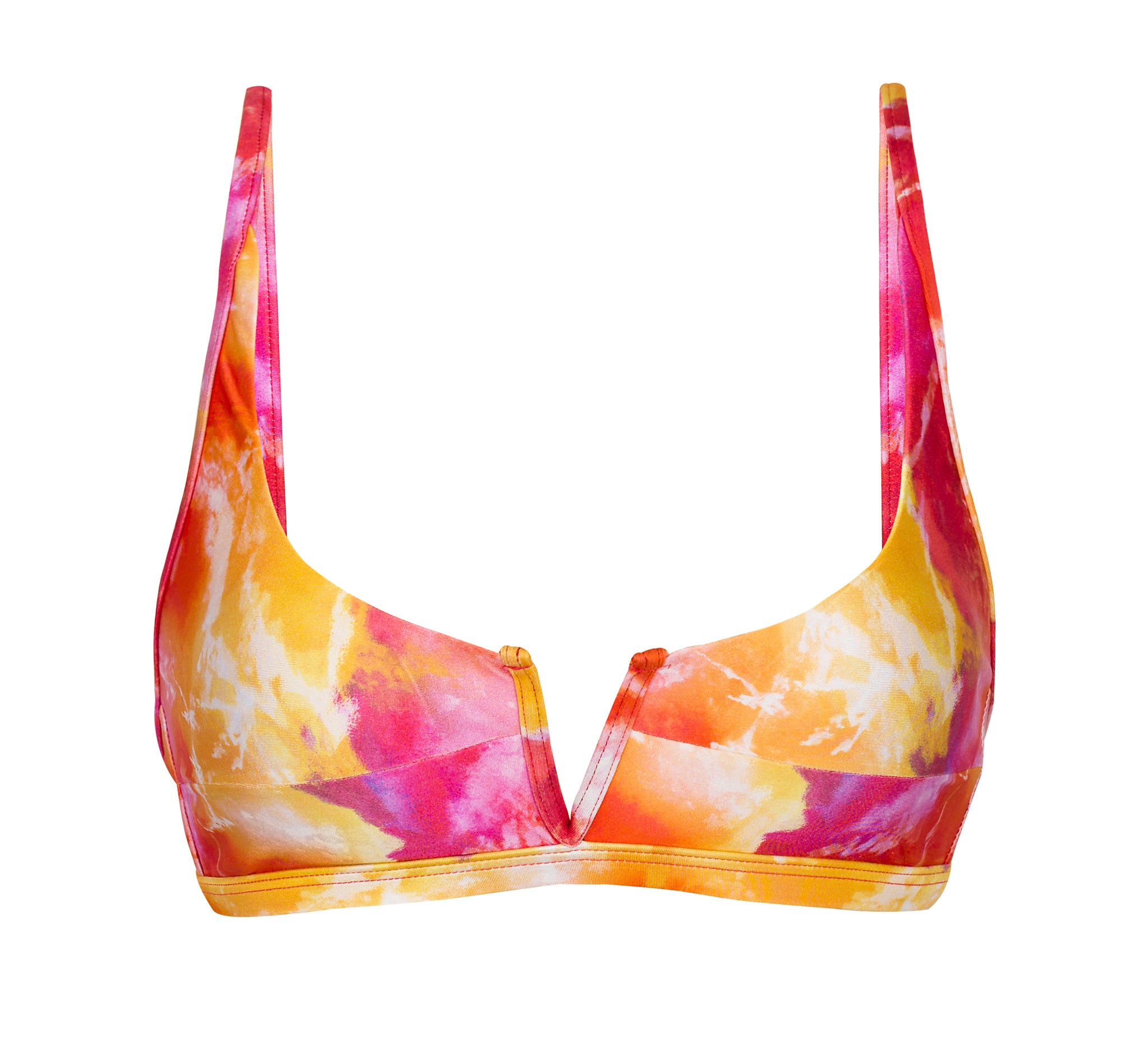 Product Front: Rio De Sol Top Top Tiedye-Red Bra-V