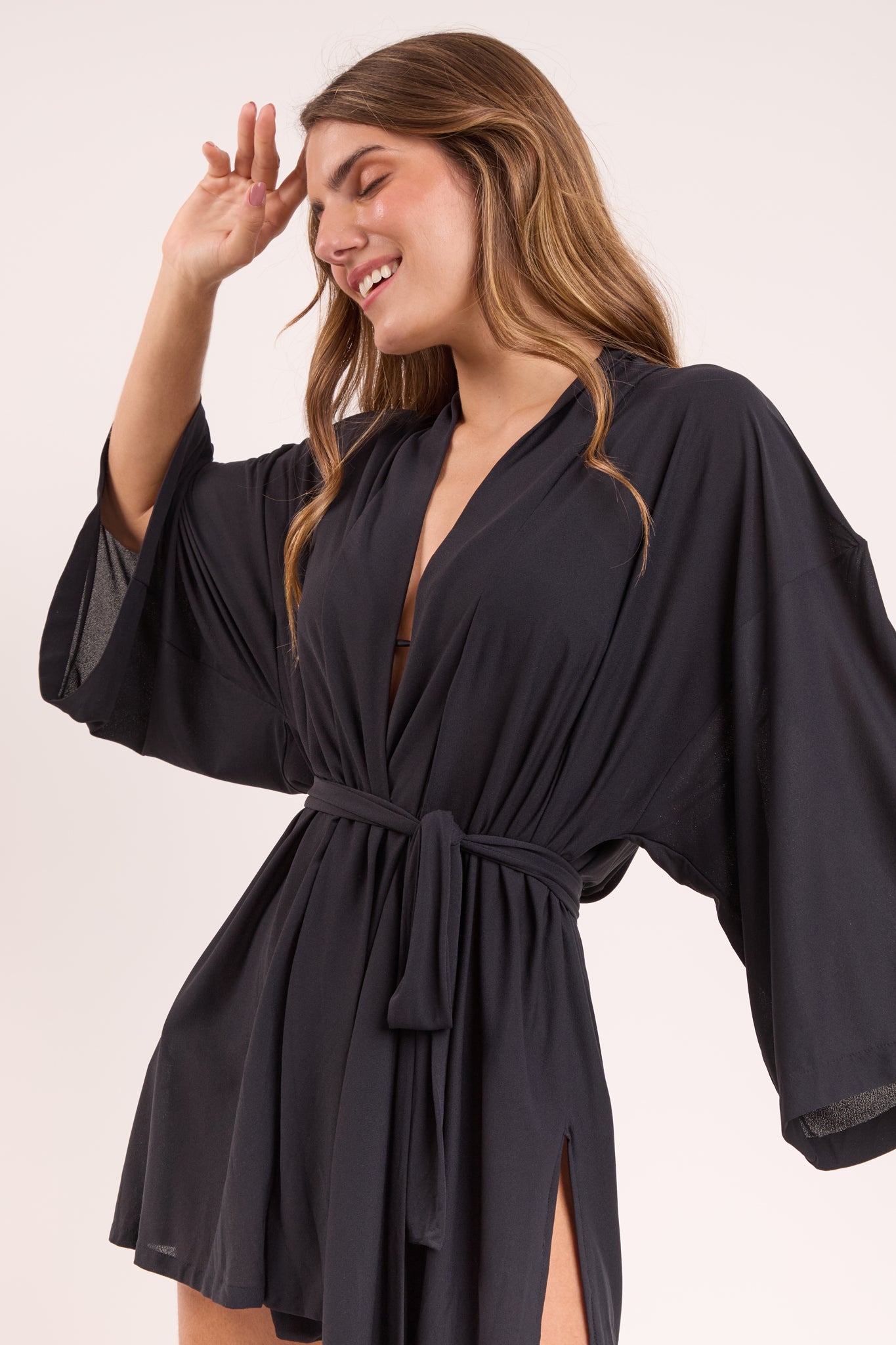 Image 05: Rio De Sol Kaftans / Cover Ups Black Kimono