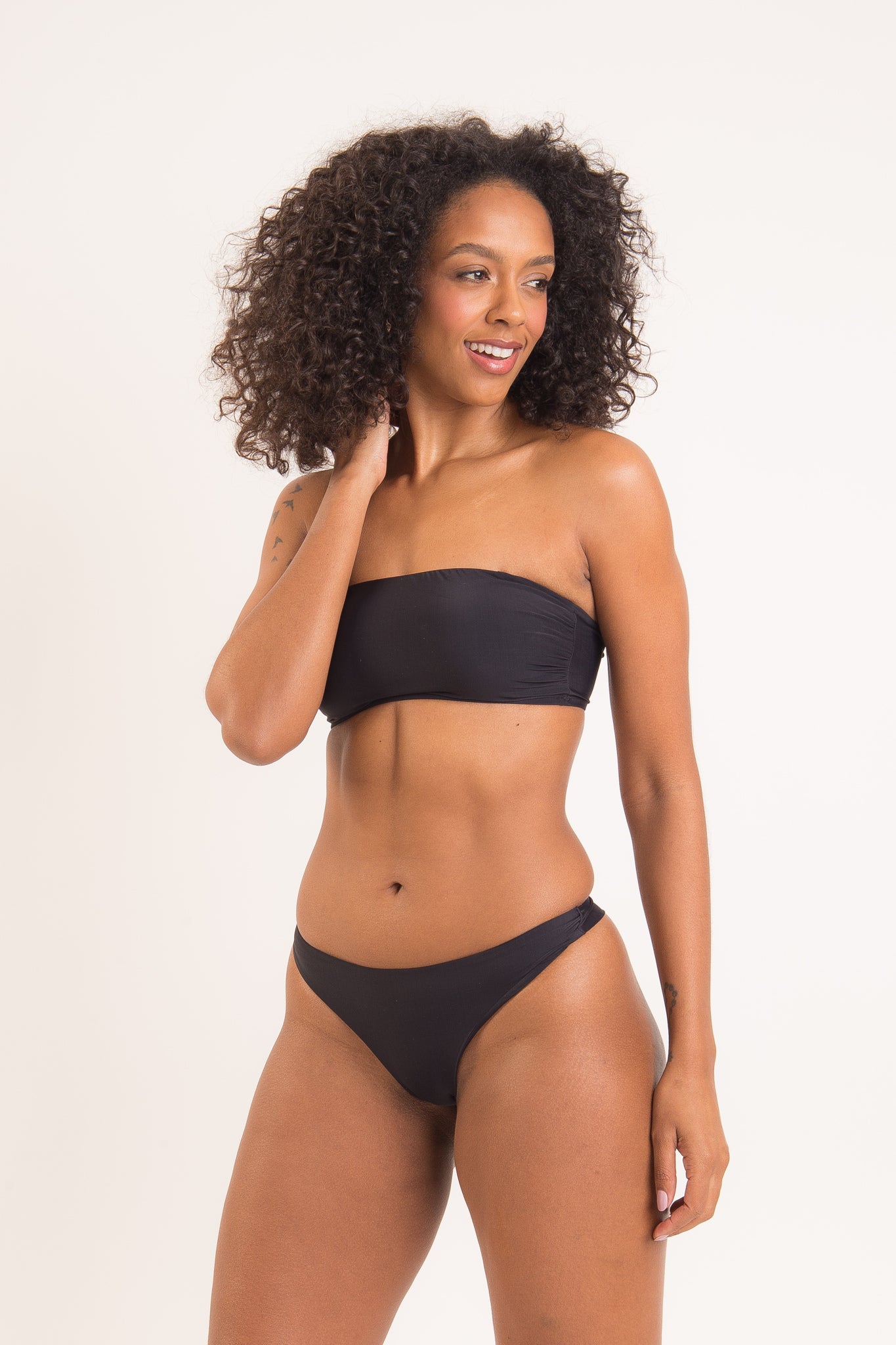Image 04: Rio De Sol Top Top Nero Bandeau-Reto