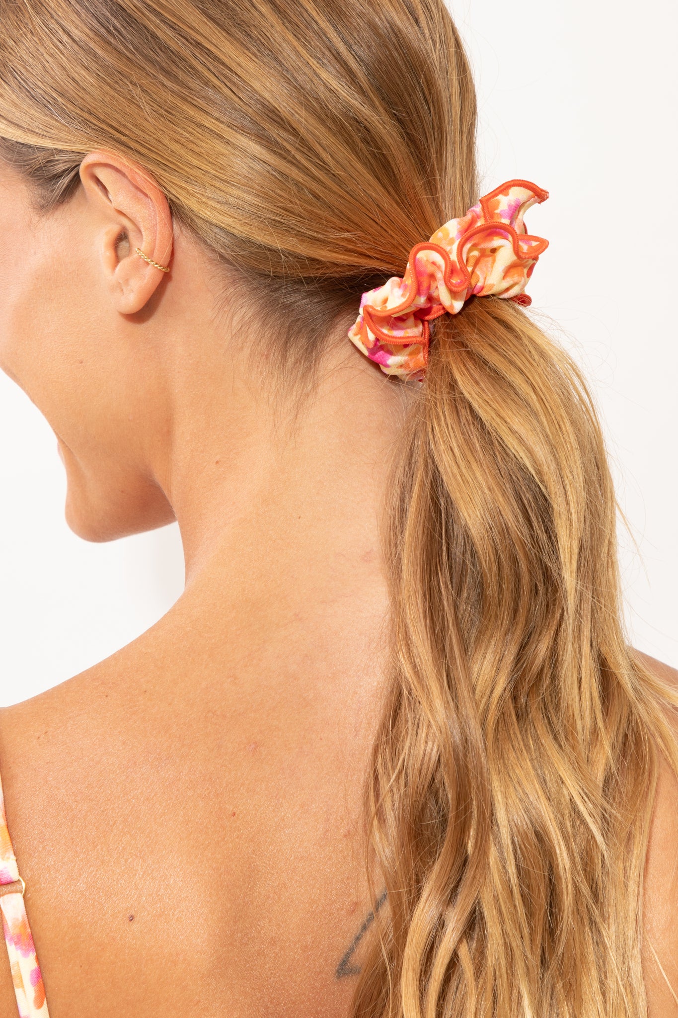 Image 03: Rio De Sol Hair Accessory Ditsy-Butter Scrunchie