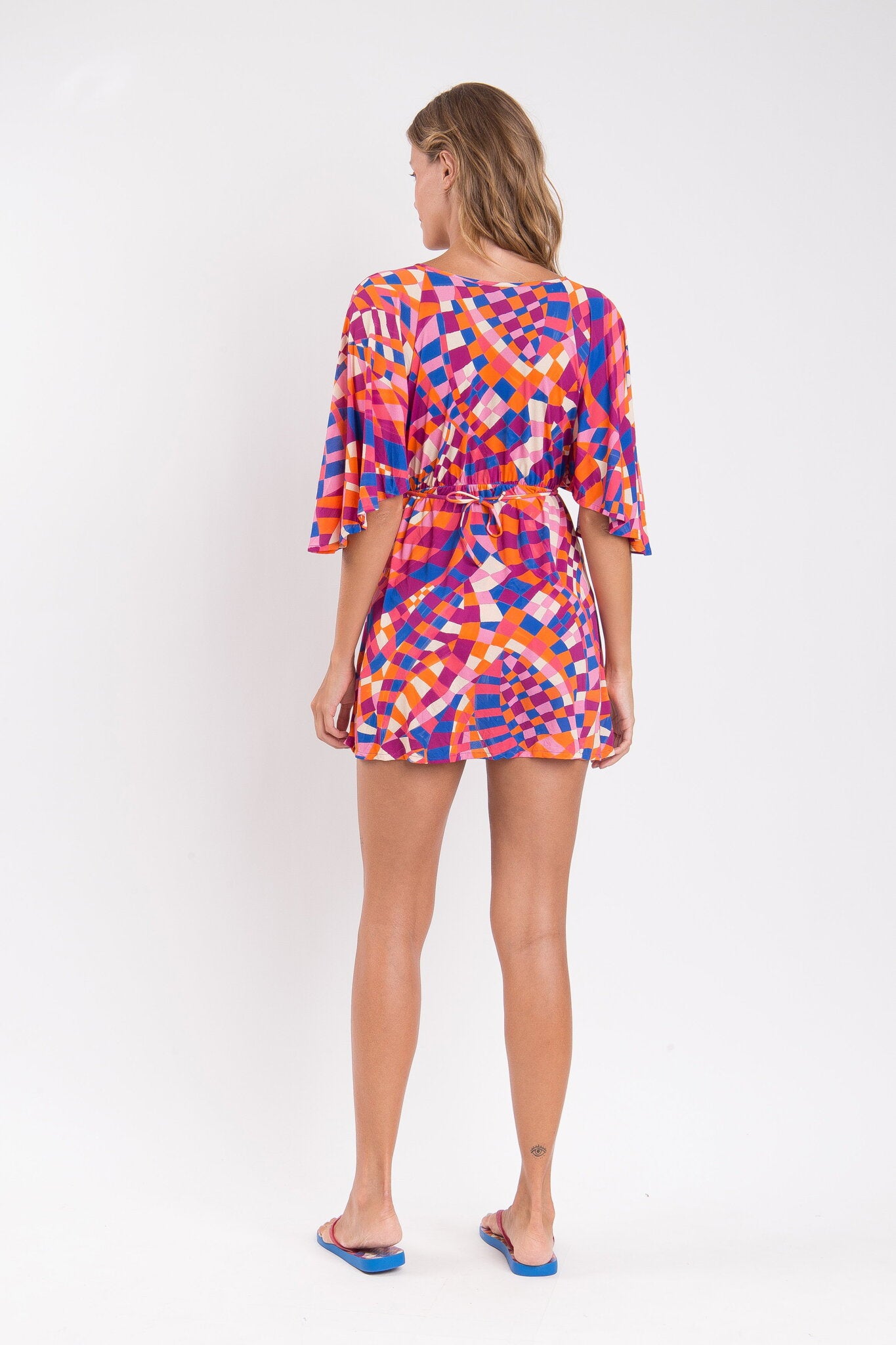 Model Back: Rio De Sol Mini Dress Funny Mini Dress