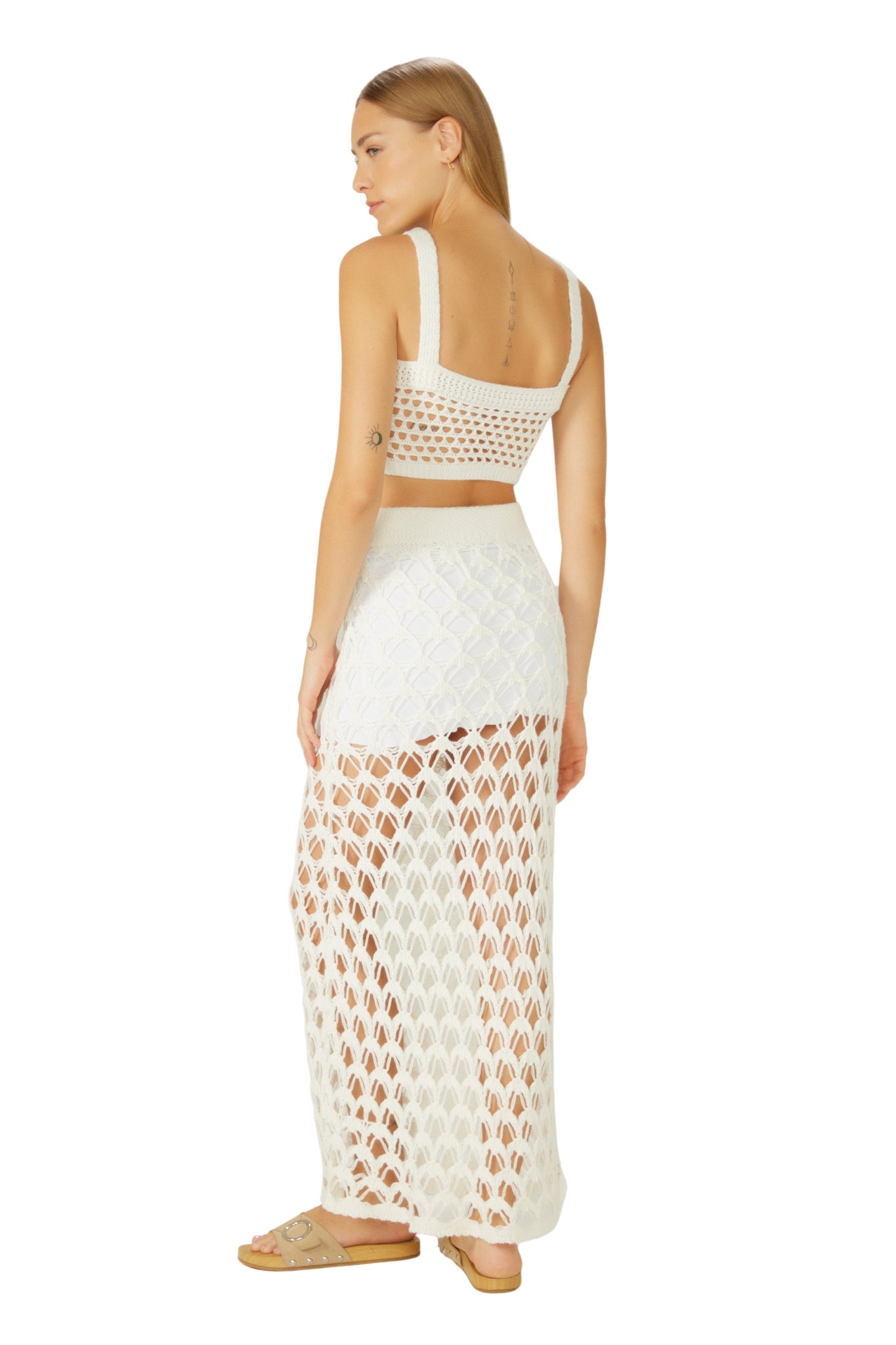 Image 05: Blueman Beach Skirt Off-White Saia-Tricot