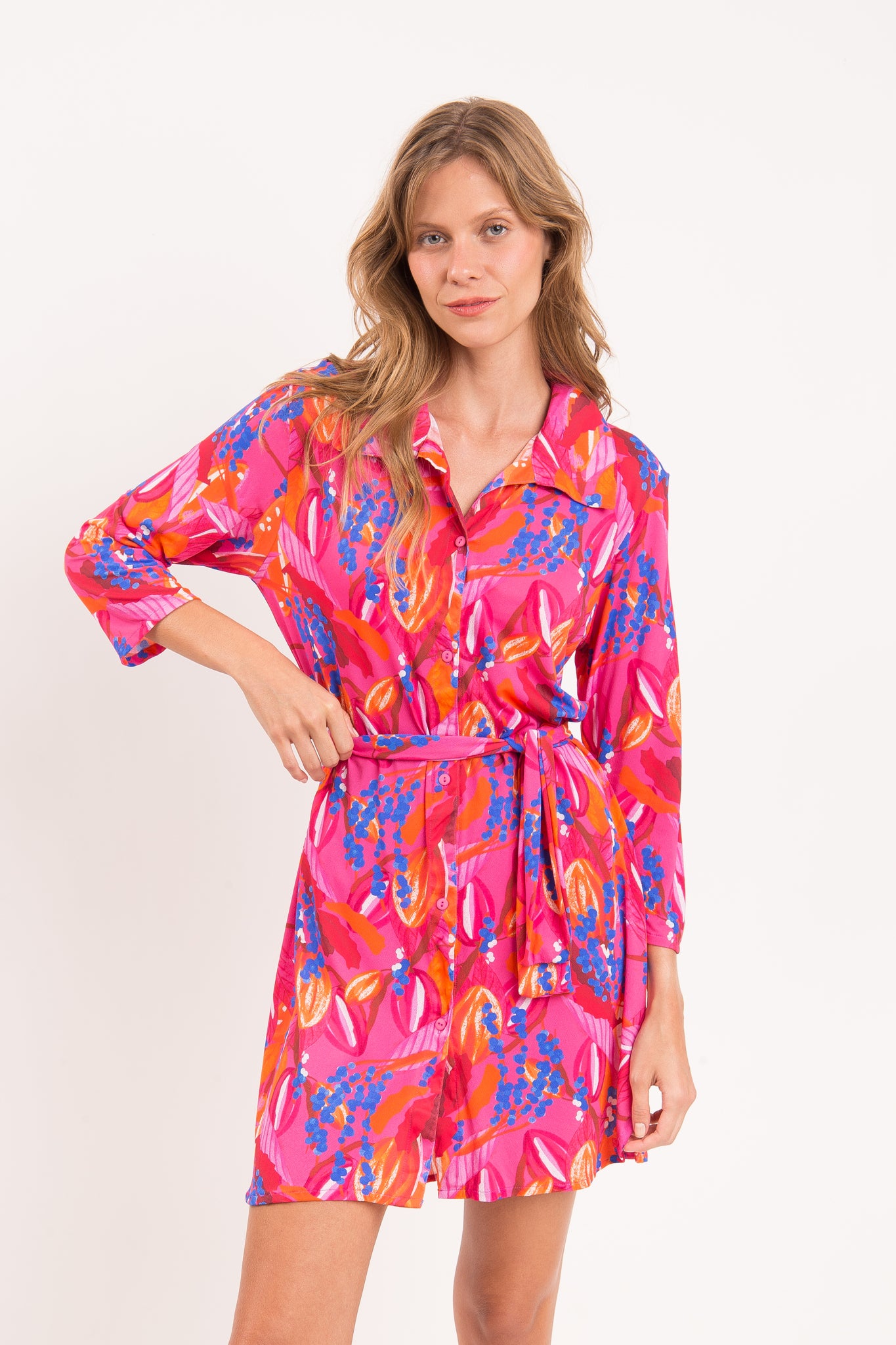 Image 09: Rio De Sol Shirtdress Flavors Chemise