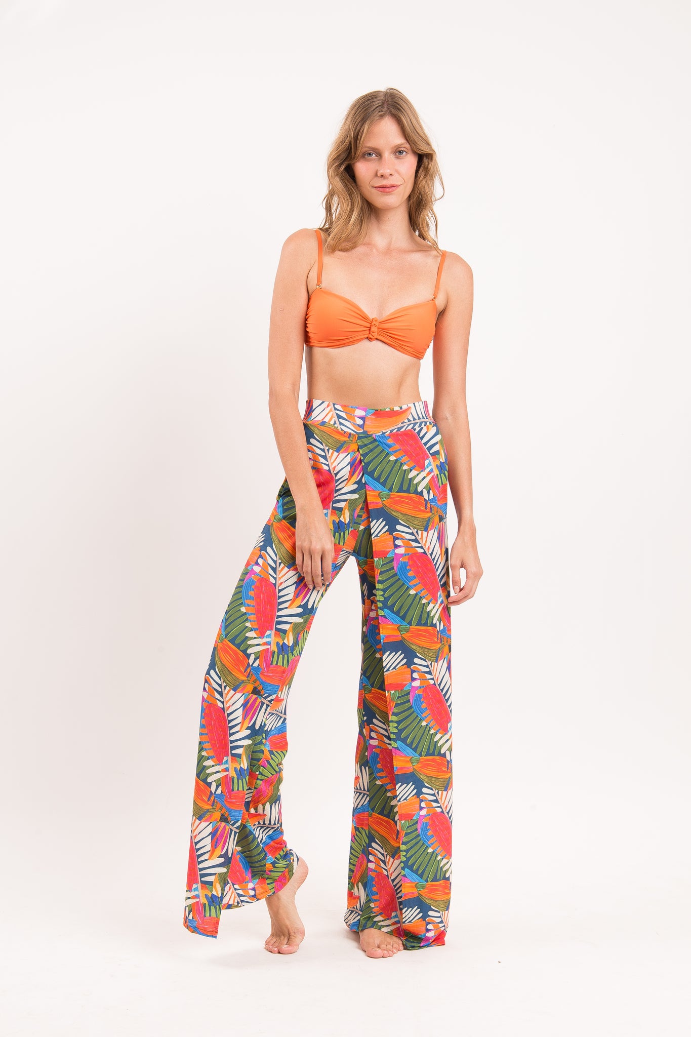 Image 08: Rio De Sol Beach Trousers Jungle Wide Pants