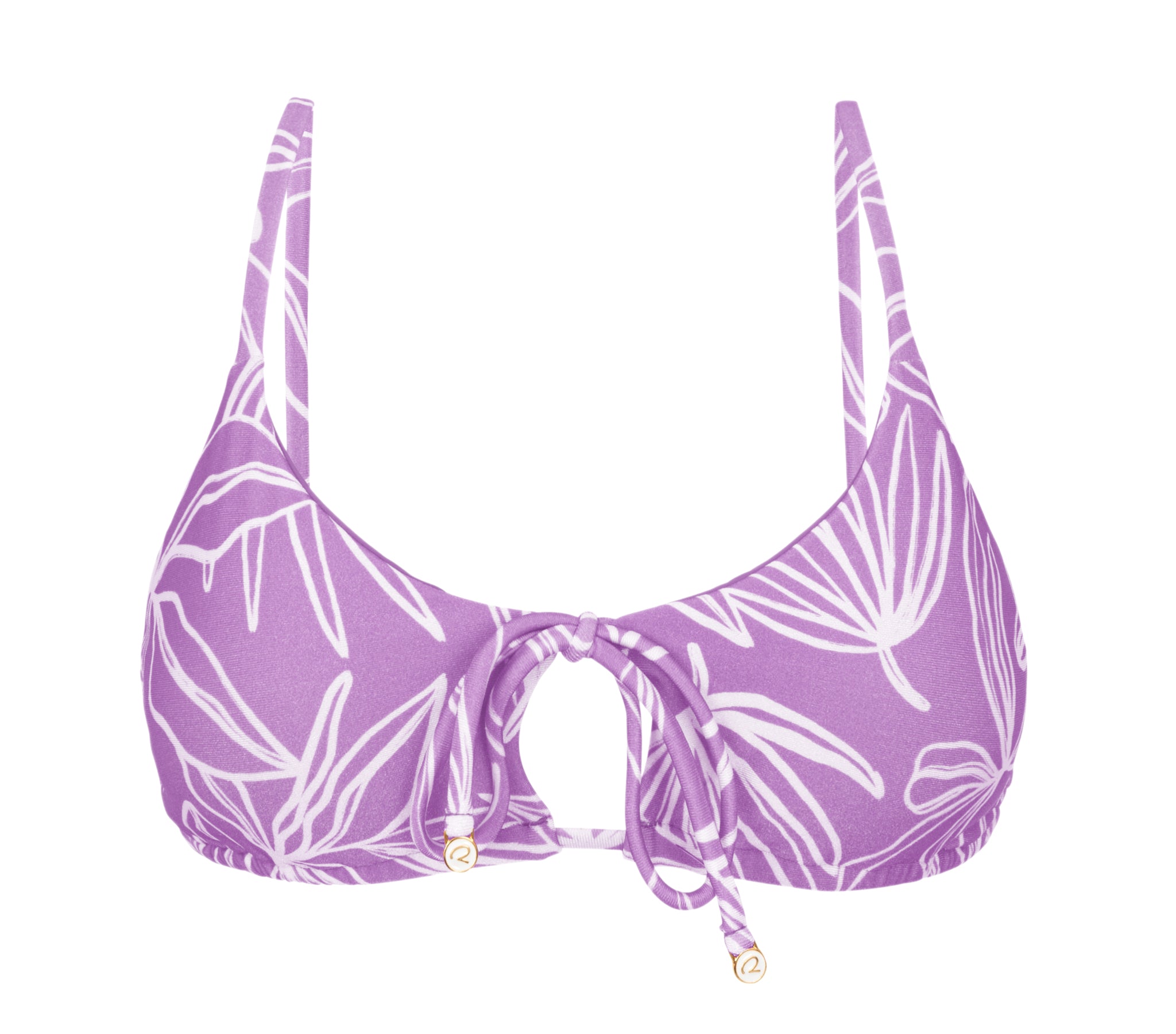Product Front: Rio De Sol Top Top Trail-Purple Tank-Tie