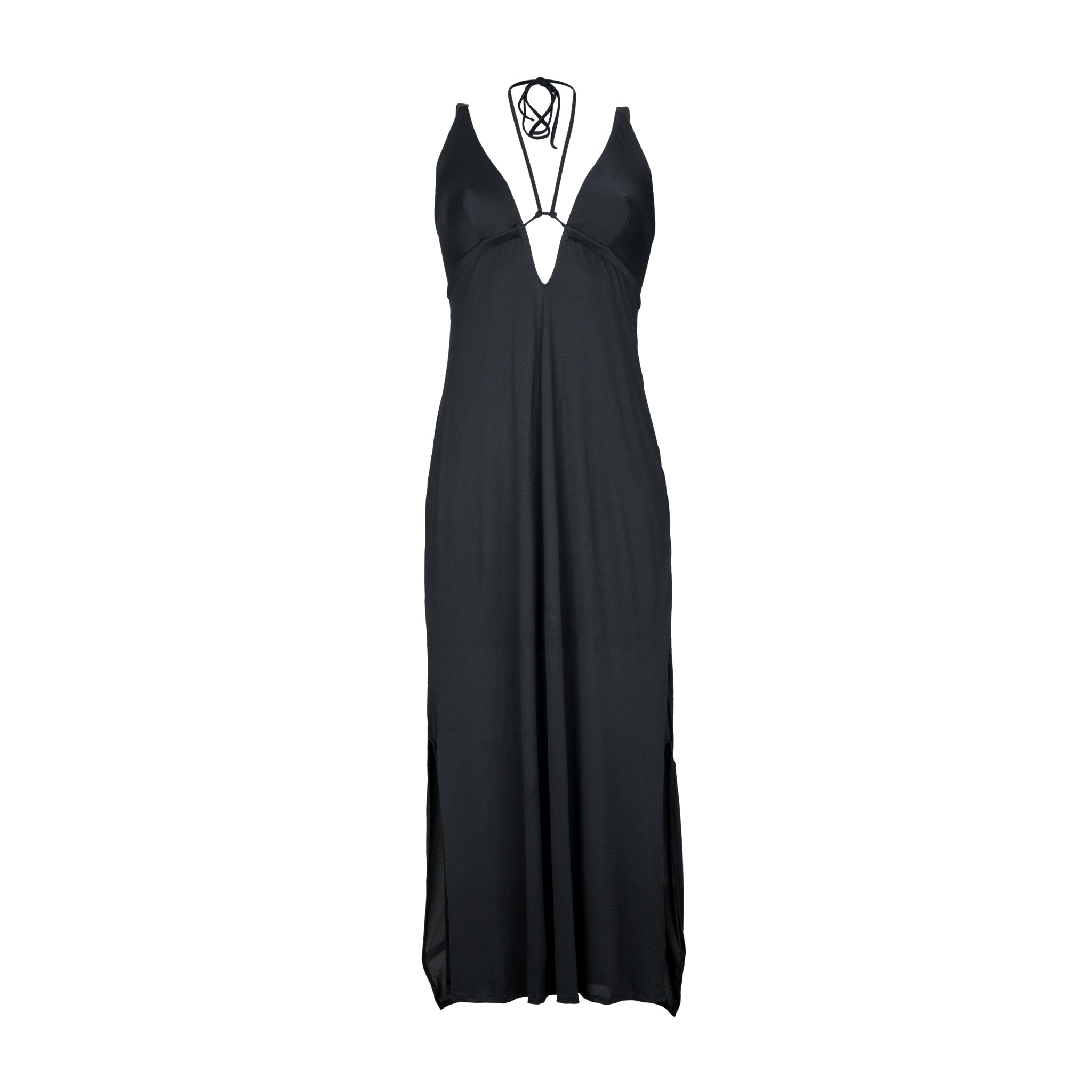 Product Front: Rio De Sol Maxi Dresses Black Saida Yara
