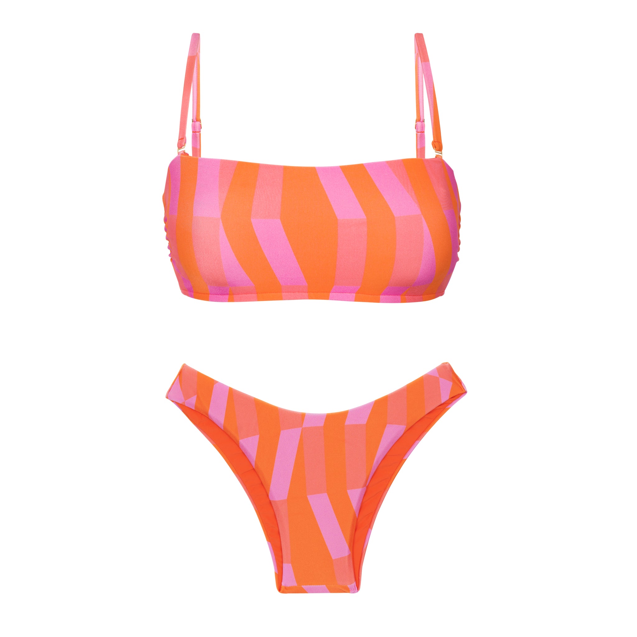 Product Front: Rio De Sol Set Set Sunrise Bandeau-Reto High-Leg