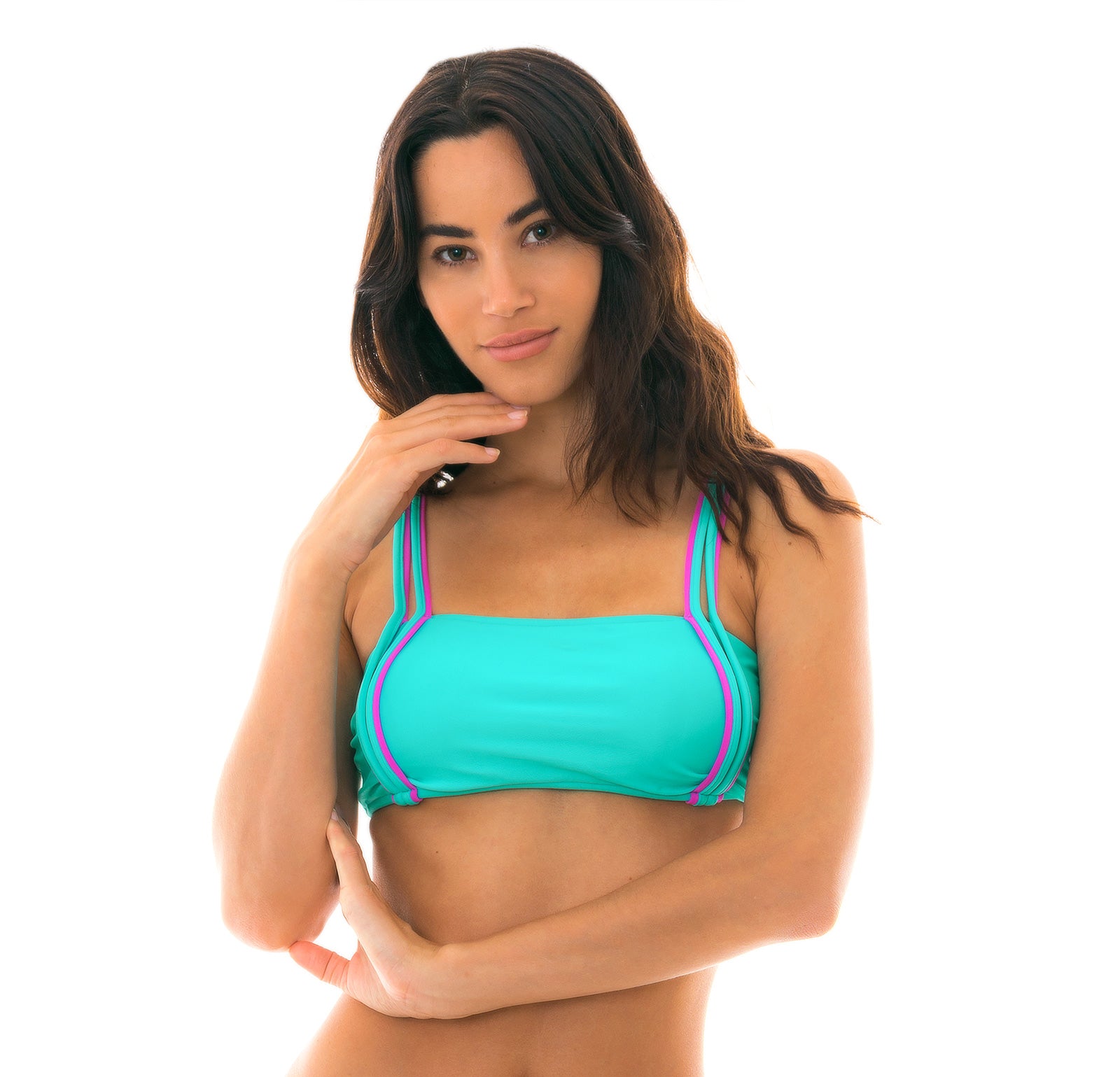 Gallery: Rio De Sol Top Top Duo Pink Blue