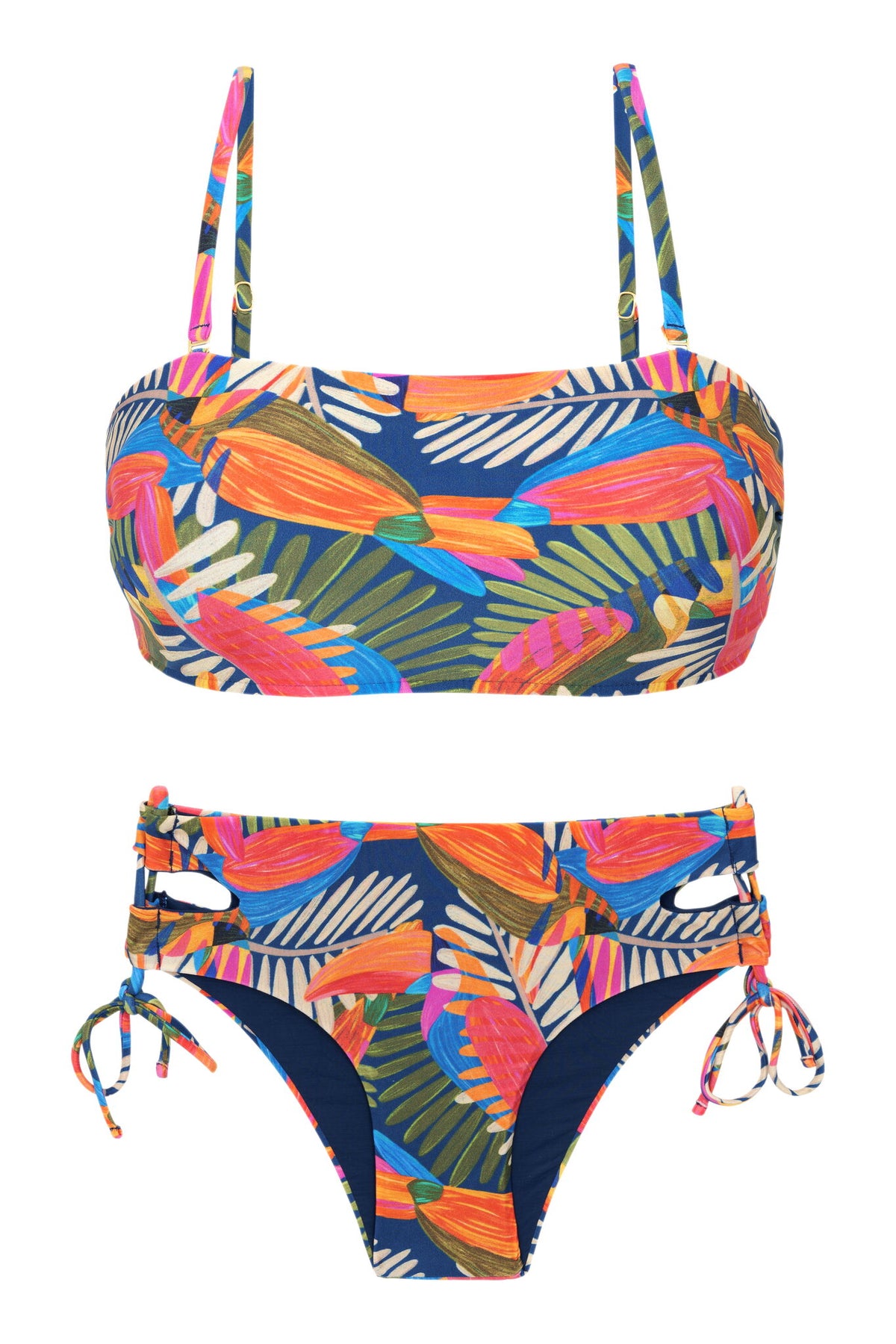 Product Front: Rio De Sol Two Piece Swimwear Set Jungle Bandeau-Reto Madrid