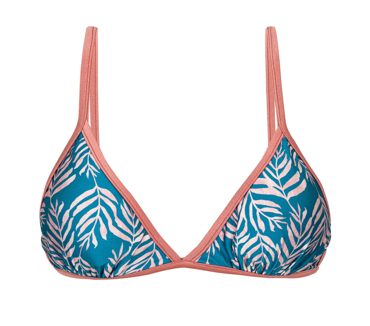Product Front: Rio De Sol Bikini Tops Top Palms-Blue Tri-Fixo