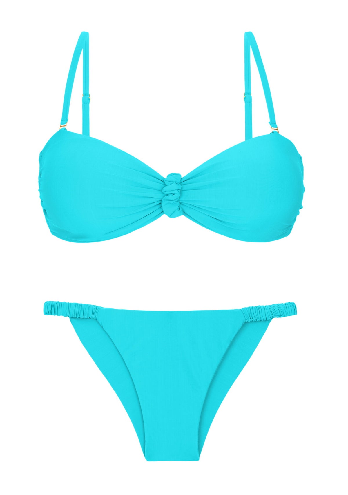 Product Front: Rio De Sol Two Piece Swimwear Set Miami Bandeau-Crispy Cheeky-Crispy
