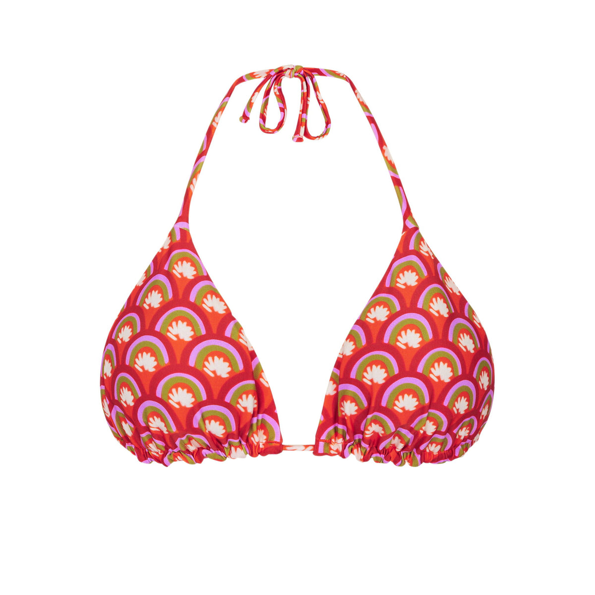 Product Front: Rio De Sol Bikini Tops Top Floral-Scales Tri-Inv