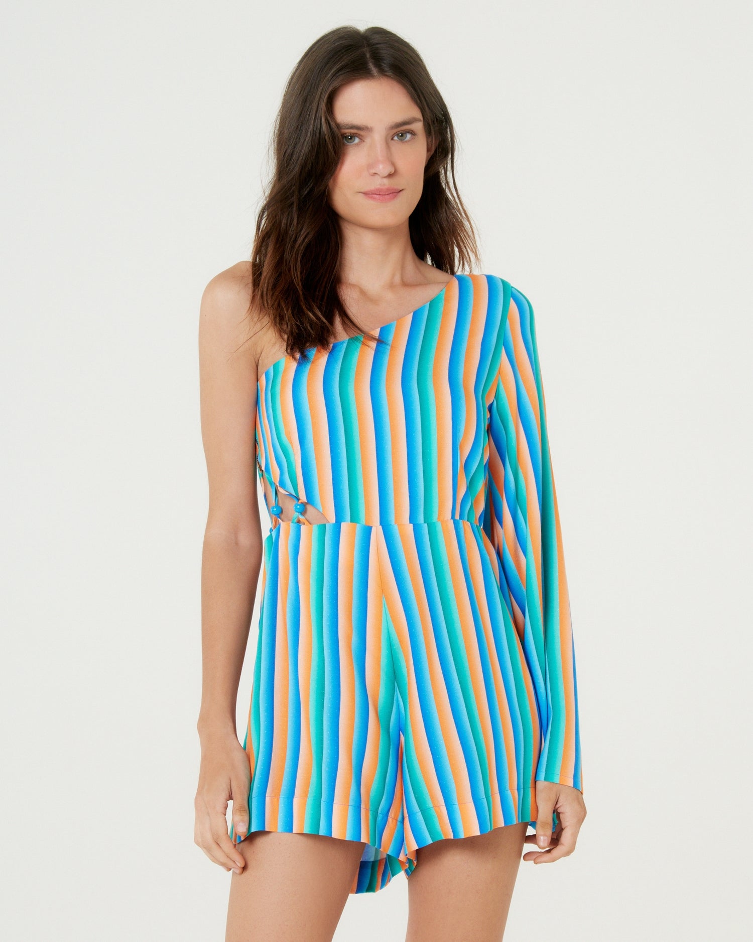 Gallery: Blueman Beach Playsuits / Rompers Macaquinho Detalhe Lateral Sistere