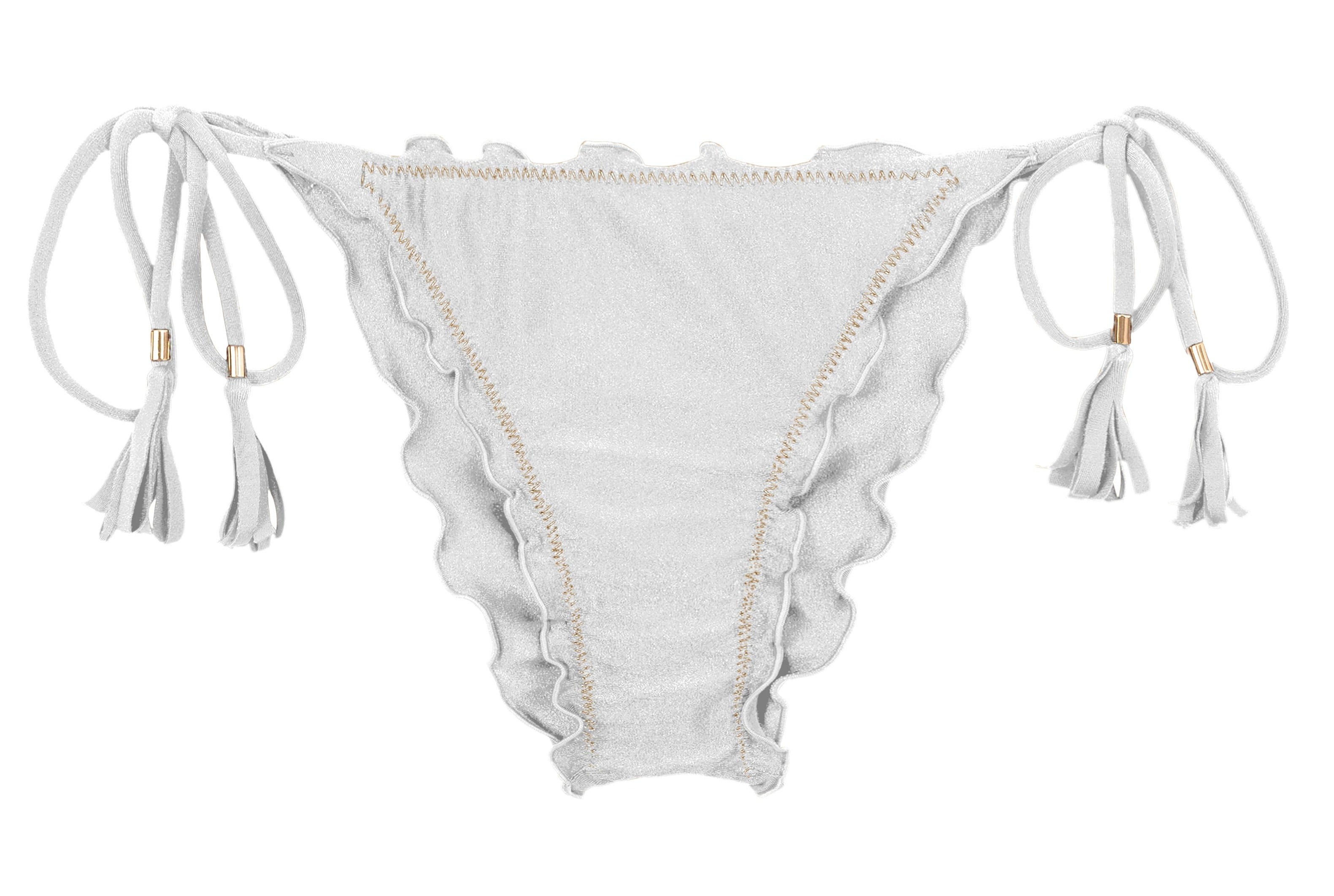 Bottom Shimmer-White Frufru