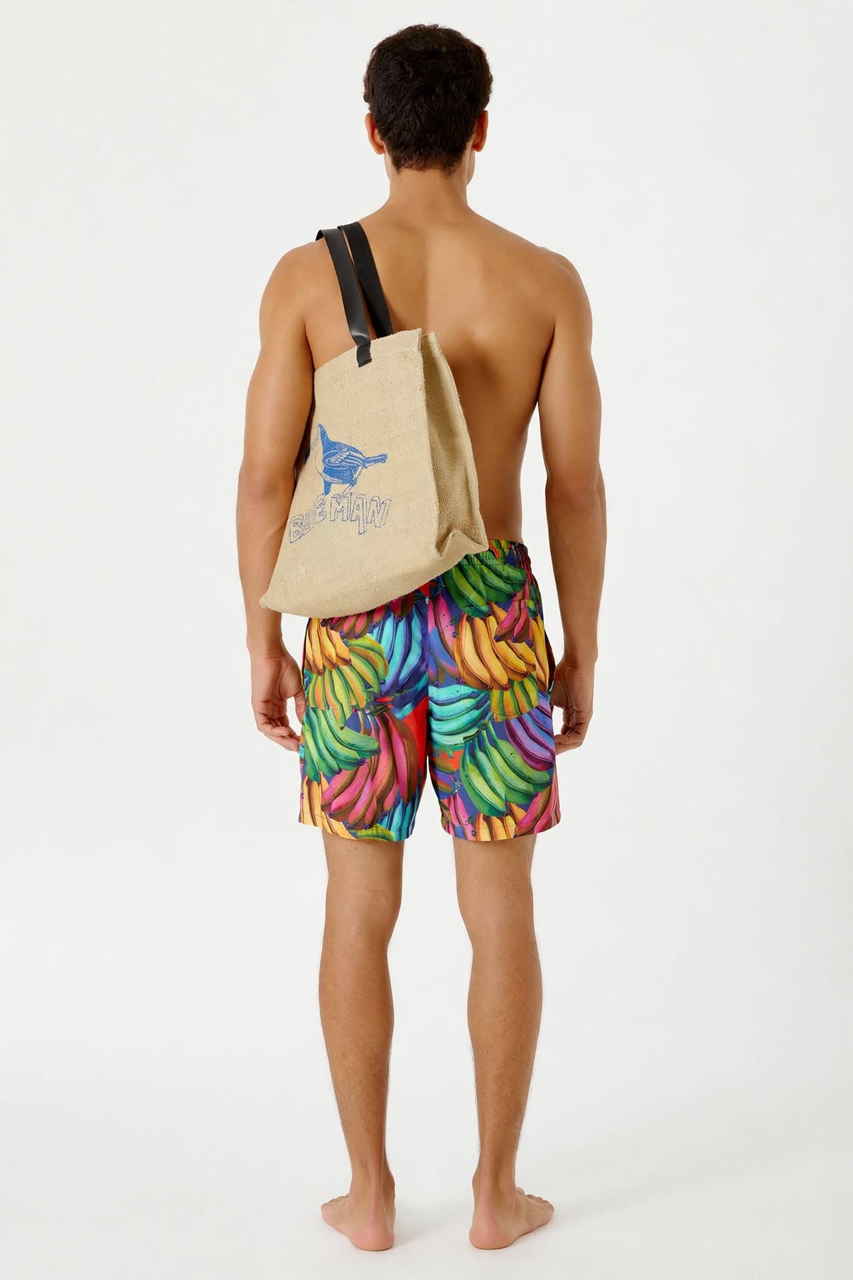 Model Back: Blueman Beach Bag Bolsa Tote Juta Tucano