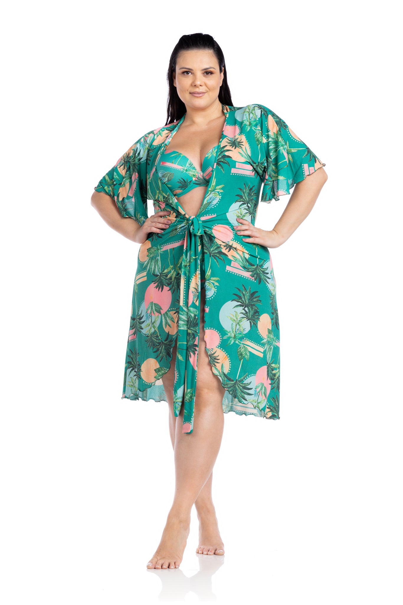 Model Front: La Playa Kaftans / Cover Ups Borboleta Solar