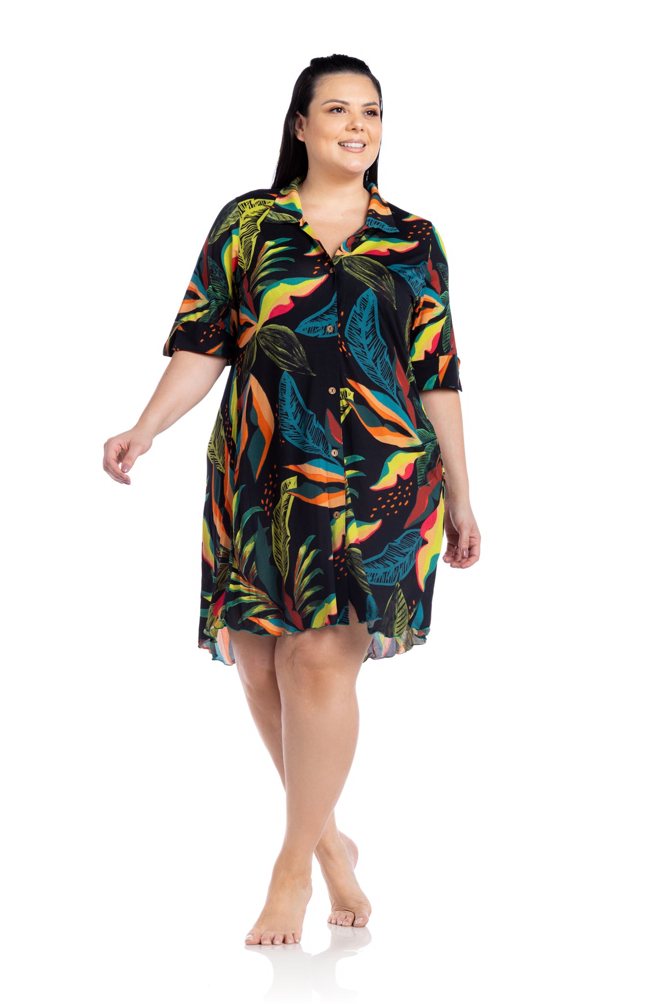 Image 02: La Playa Maxi Dresses Chemise Jardins